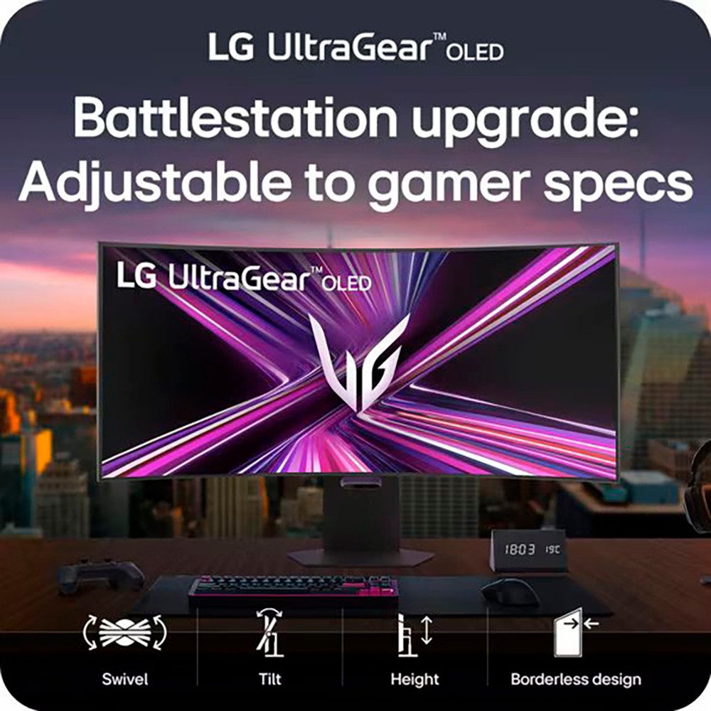 LG Curved OLED-gamemonitor 45GX950A, 113 cm / 45", 5K2K