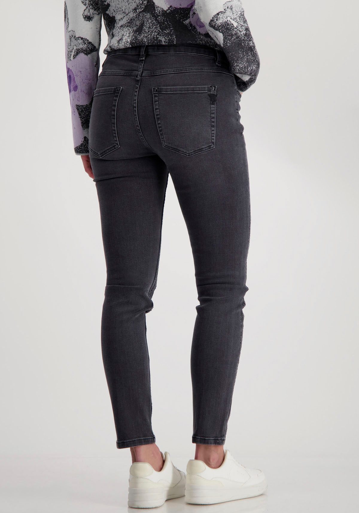 Monari Skinnybroek met glinstersteentjes