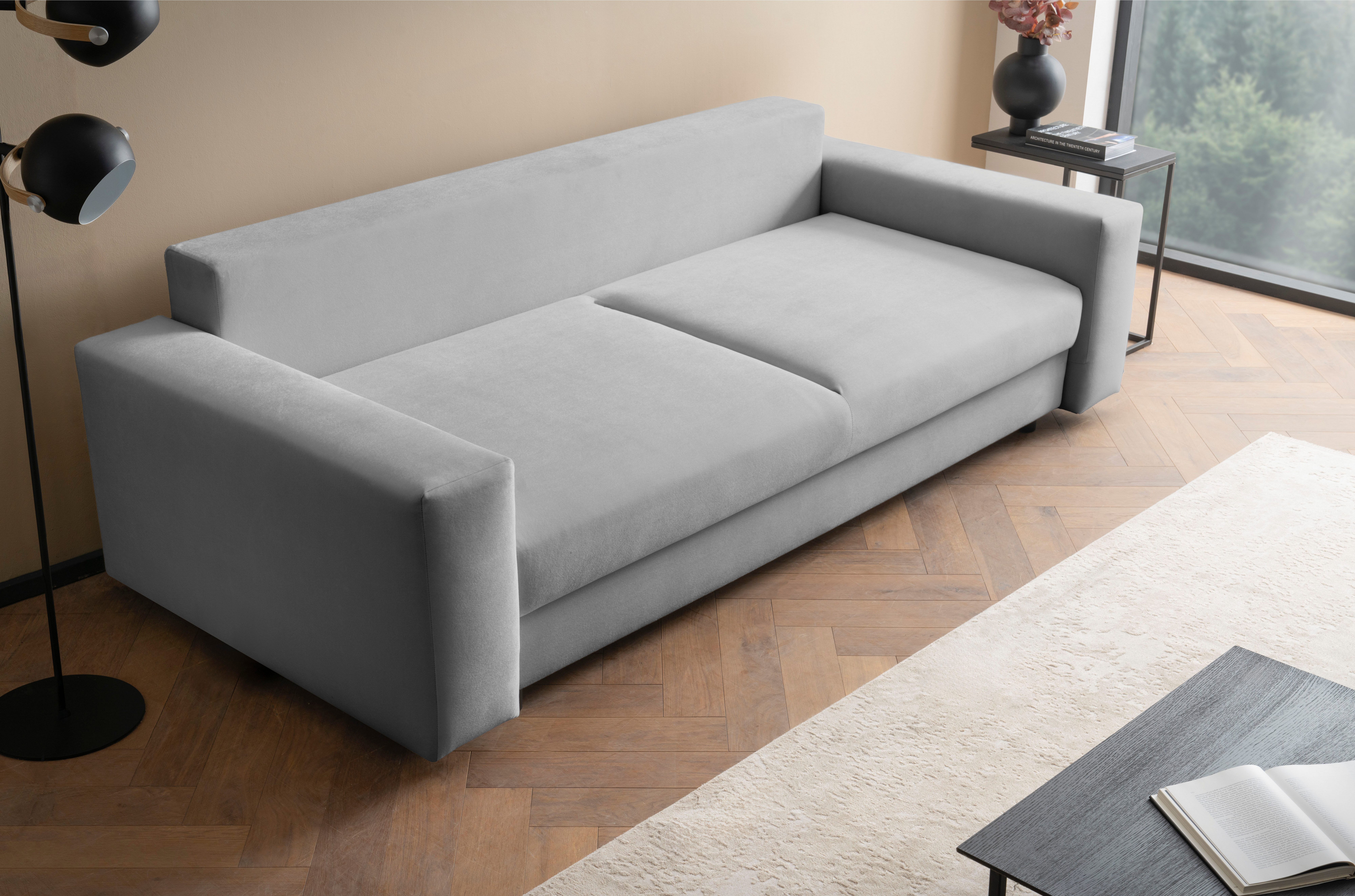 LeGer Home by Lena Gercke Slaapbank Imoga, kussen met slaapfunctie, 3-zits bank, bank met bedlade in moderne kleuren en stoffen, bedfunctie, ligoppervlak: 200x150 cm