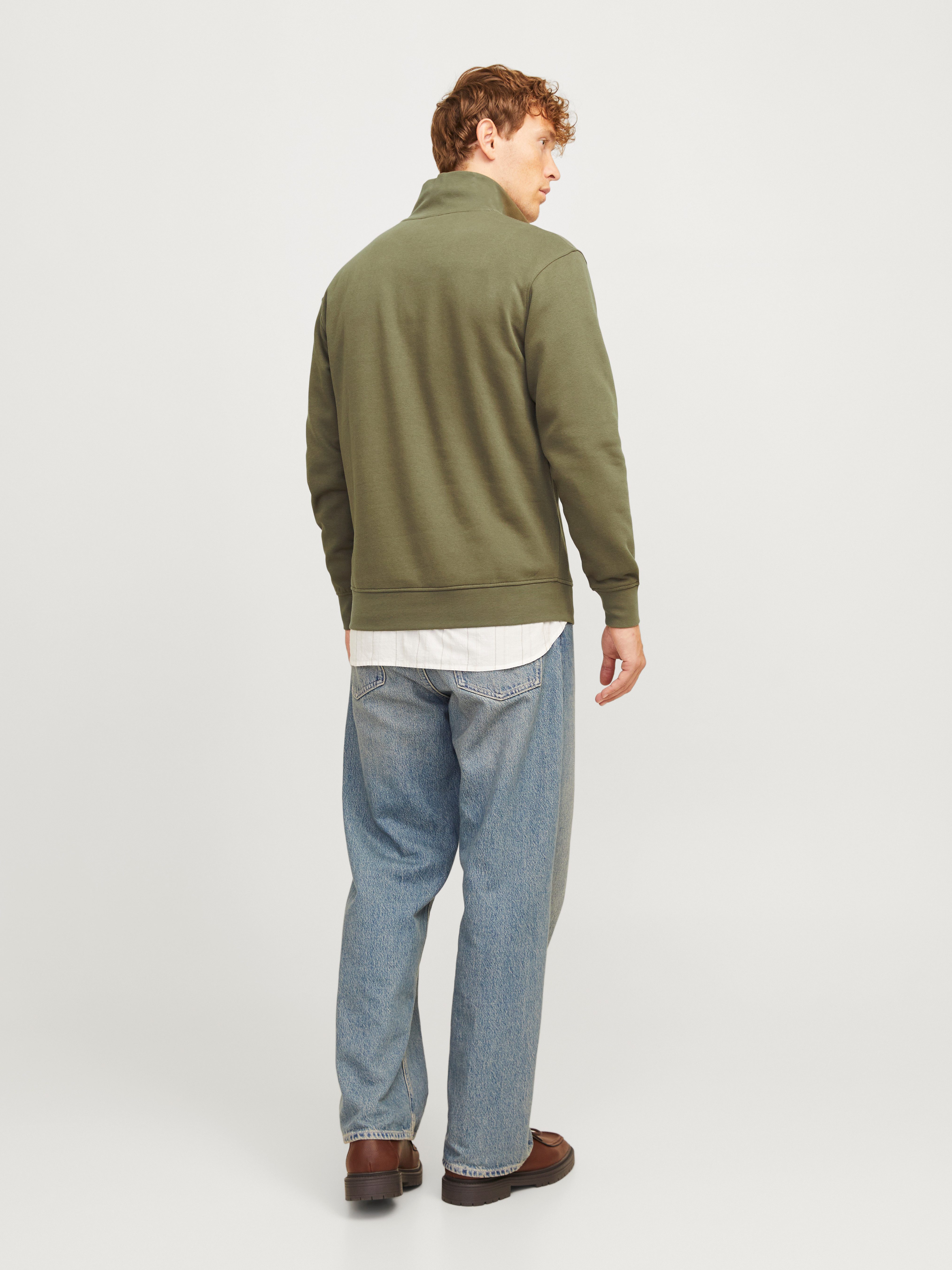 Jack & Jones Sweatshirt JORVESTERBRO SWEAT QUARTER ZIP HN NOOS