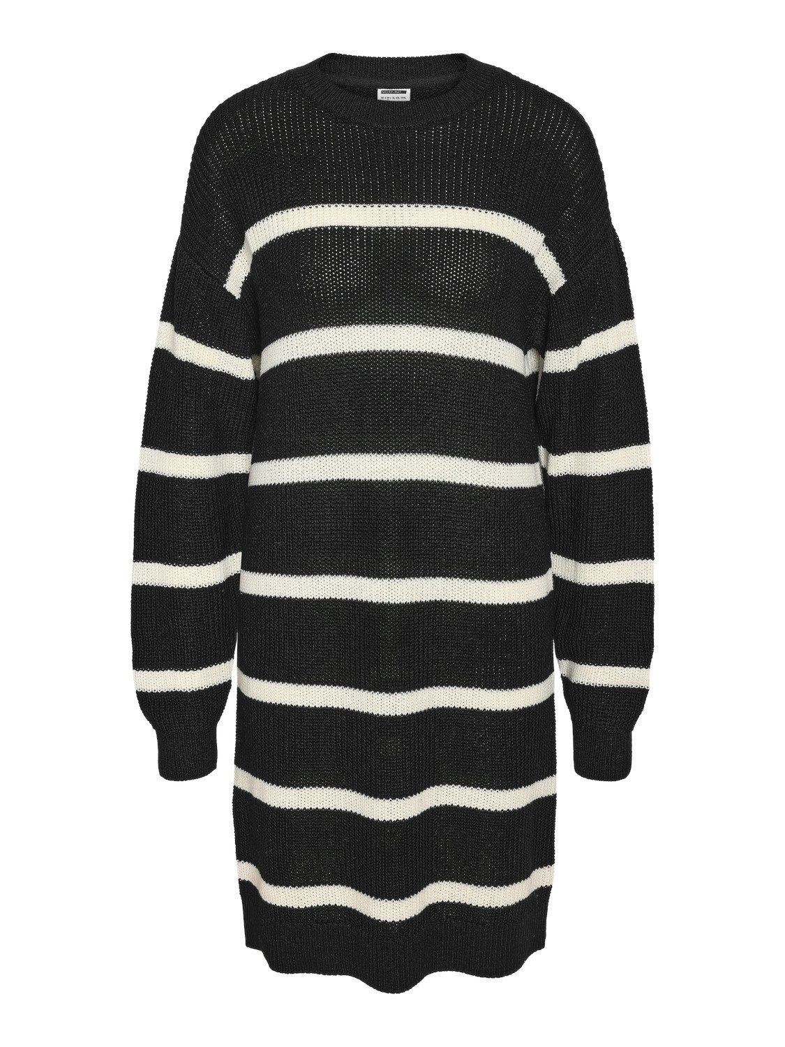 Noisy may Gebreide jurk NMMAYSA L S O-NECK KNIT DRESS NOOS