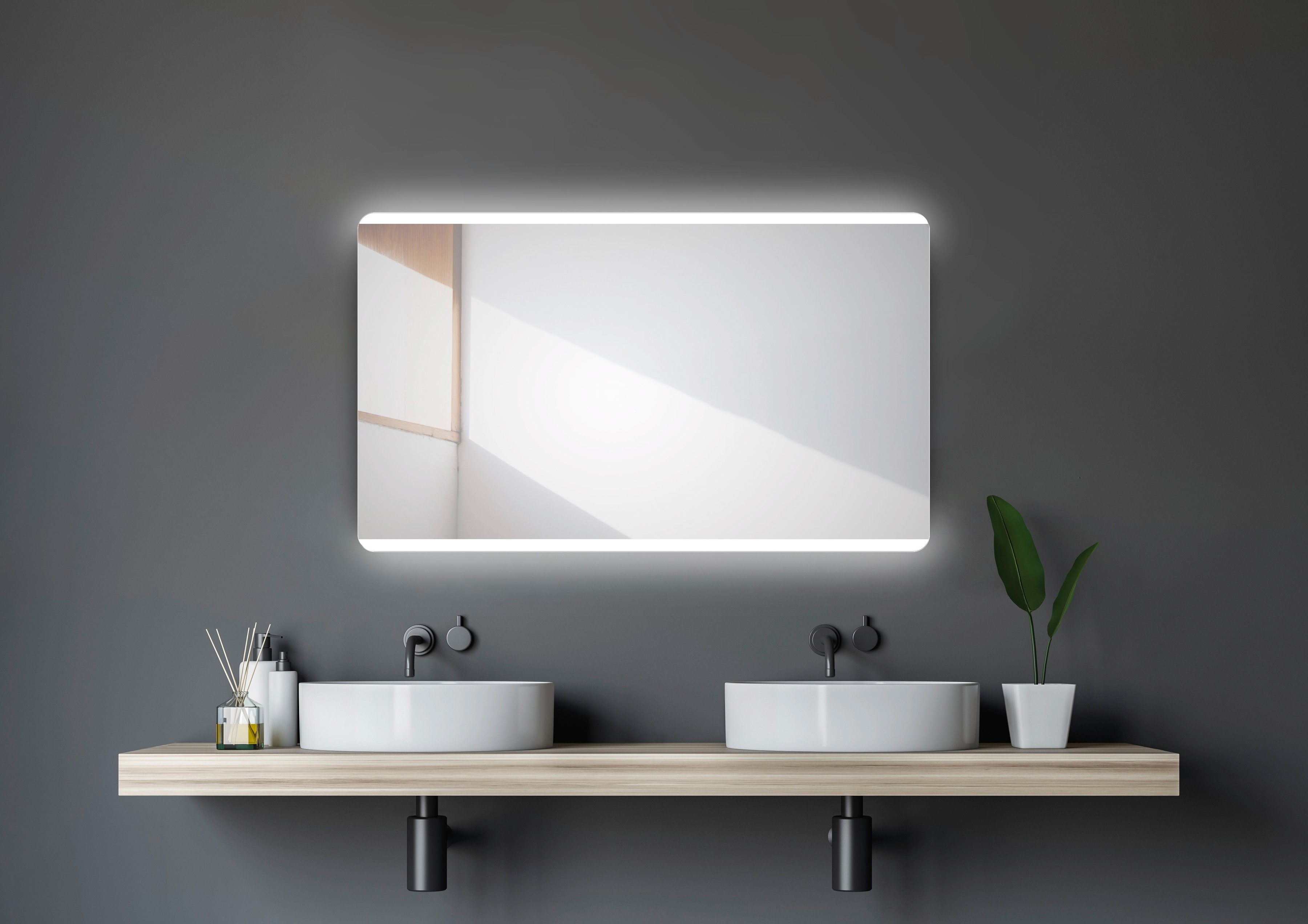 Talos Badspiegel Talos Chic 120 x 70 cm, design lichtspiegel