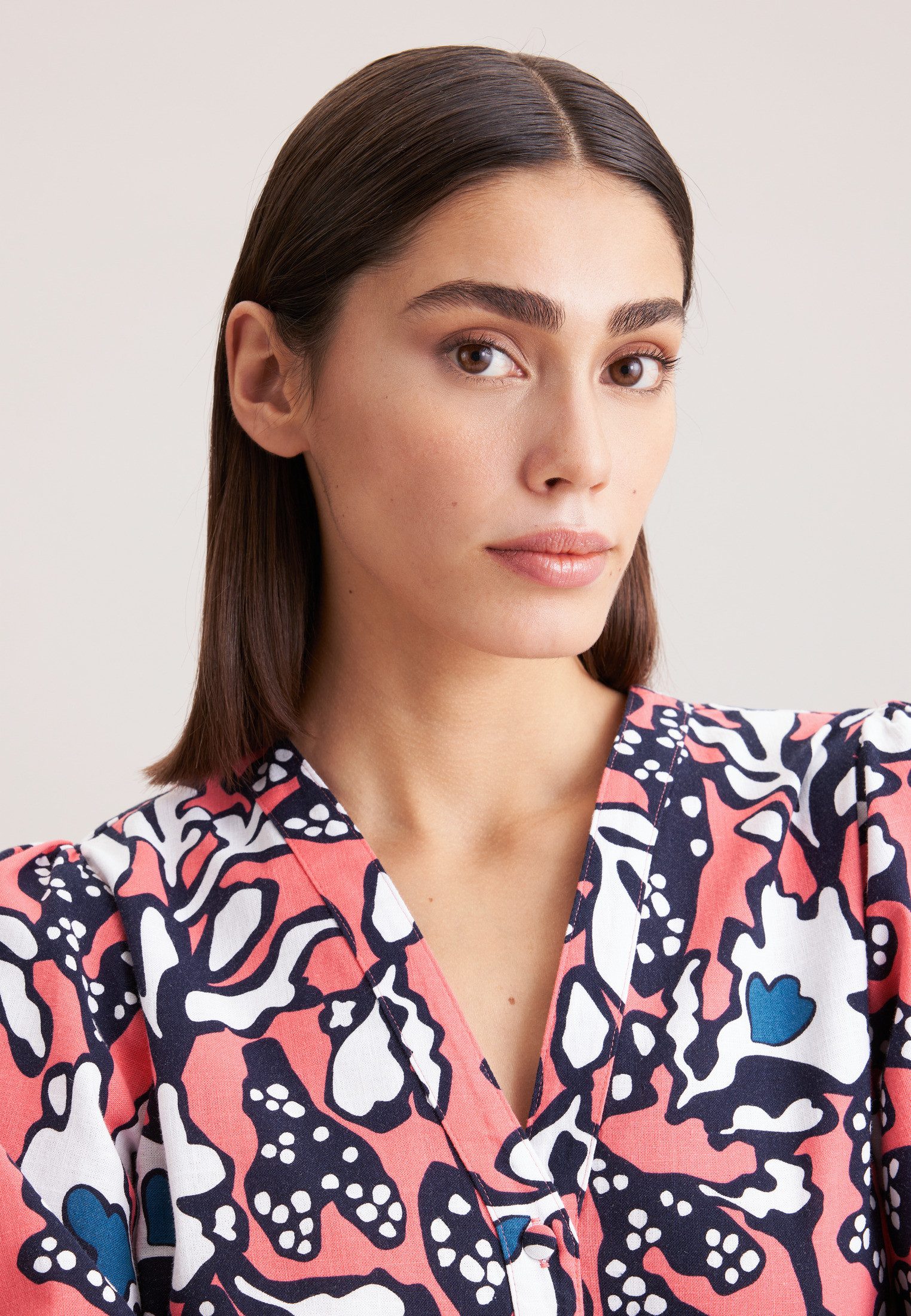 seidensticker Klassieke blouse Zwarte roos