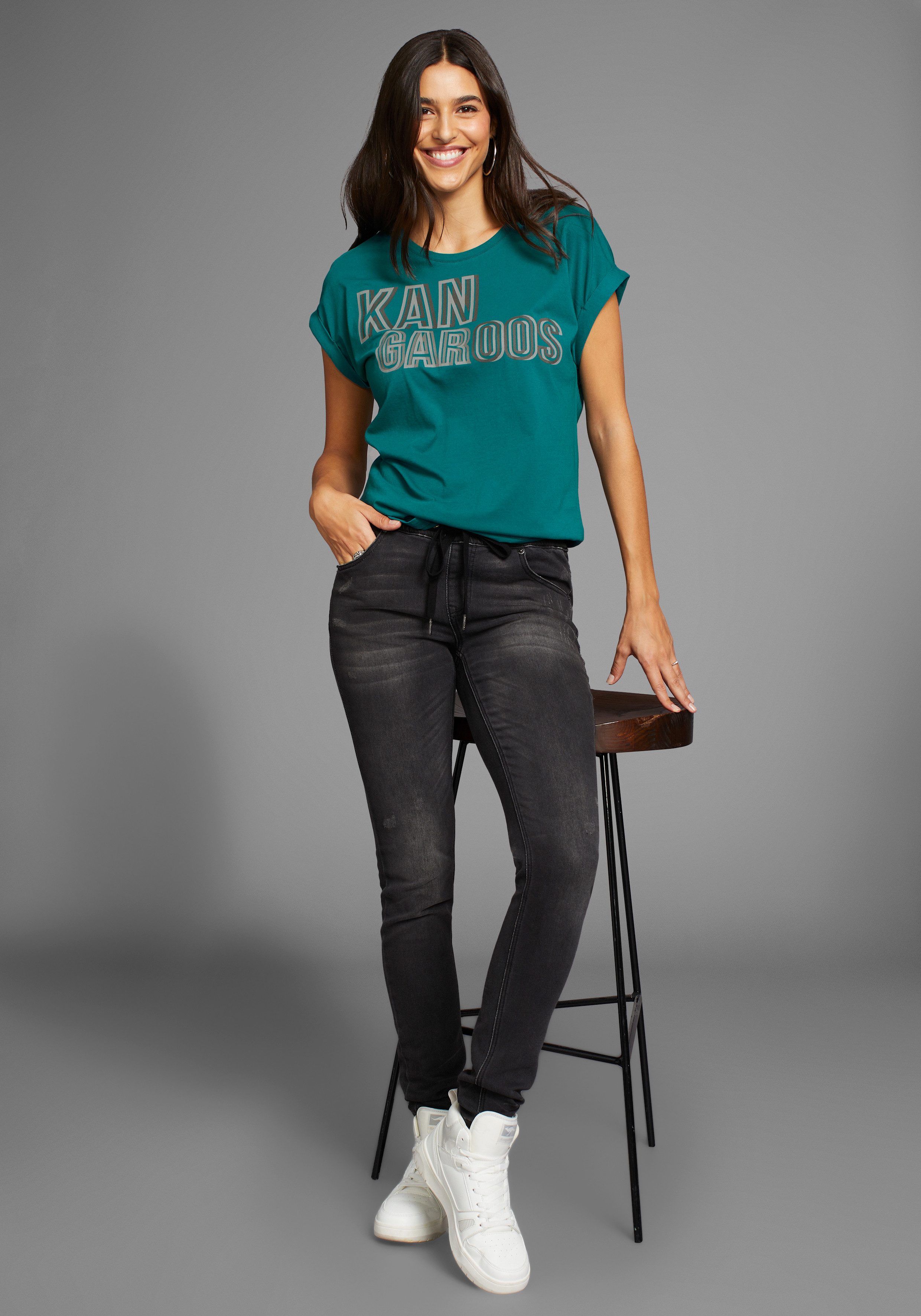 KangaROOS Shirt met korte mouwen met placement-print