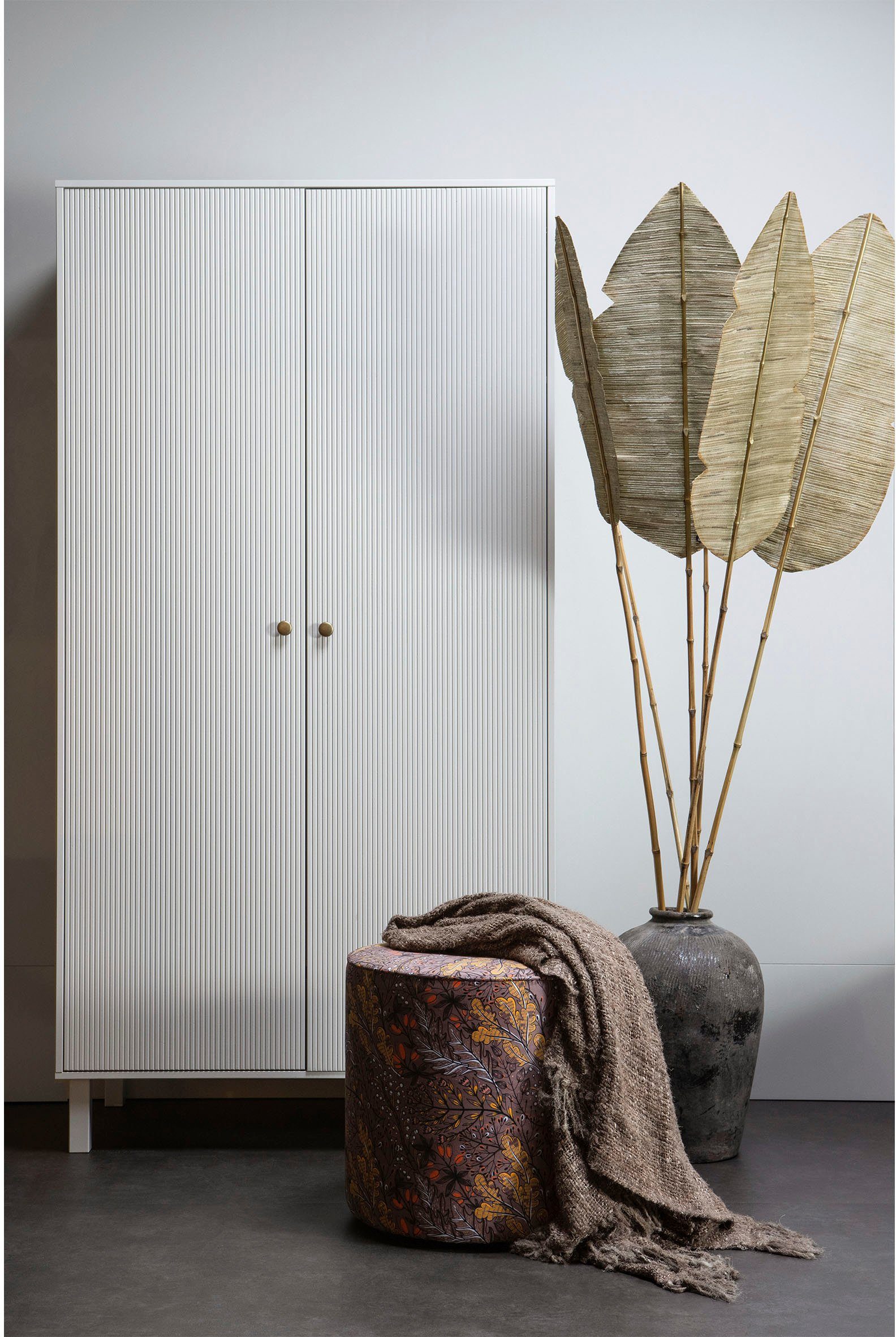 WOOOD Kledingkast Madu met kledingstang, van grenenhout, h 195 cm x b 100 cm