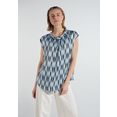 eterna blouse met korte mouwen 1863 by eterna - premium shirt met col blauw