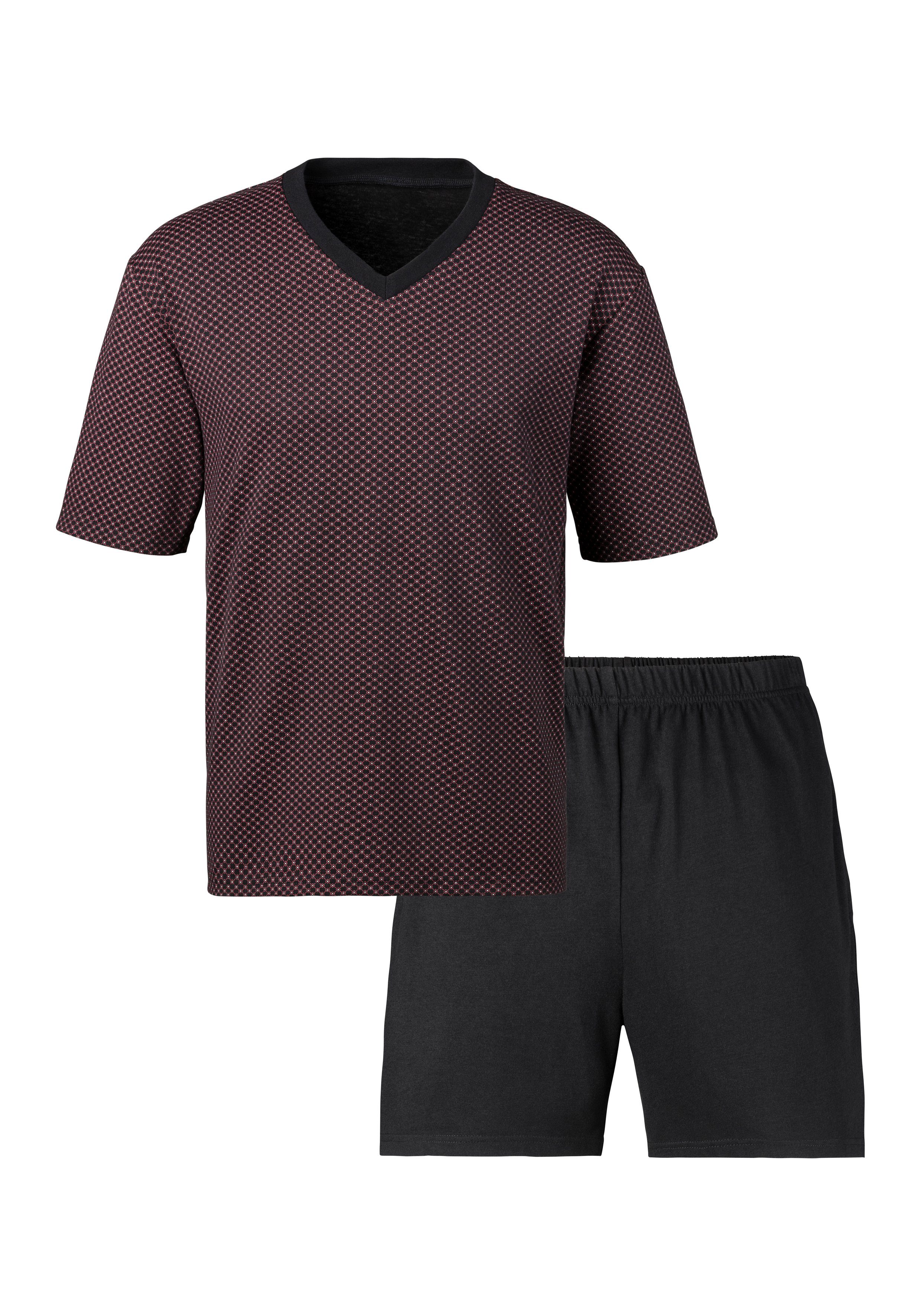 le jogger® Pyjama Pyjama met allover patroon (4-delig, Set van 2)