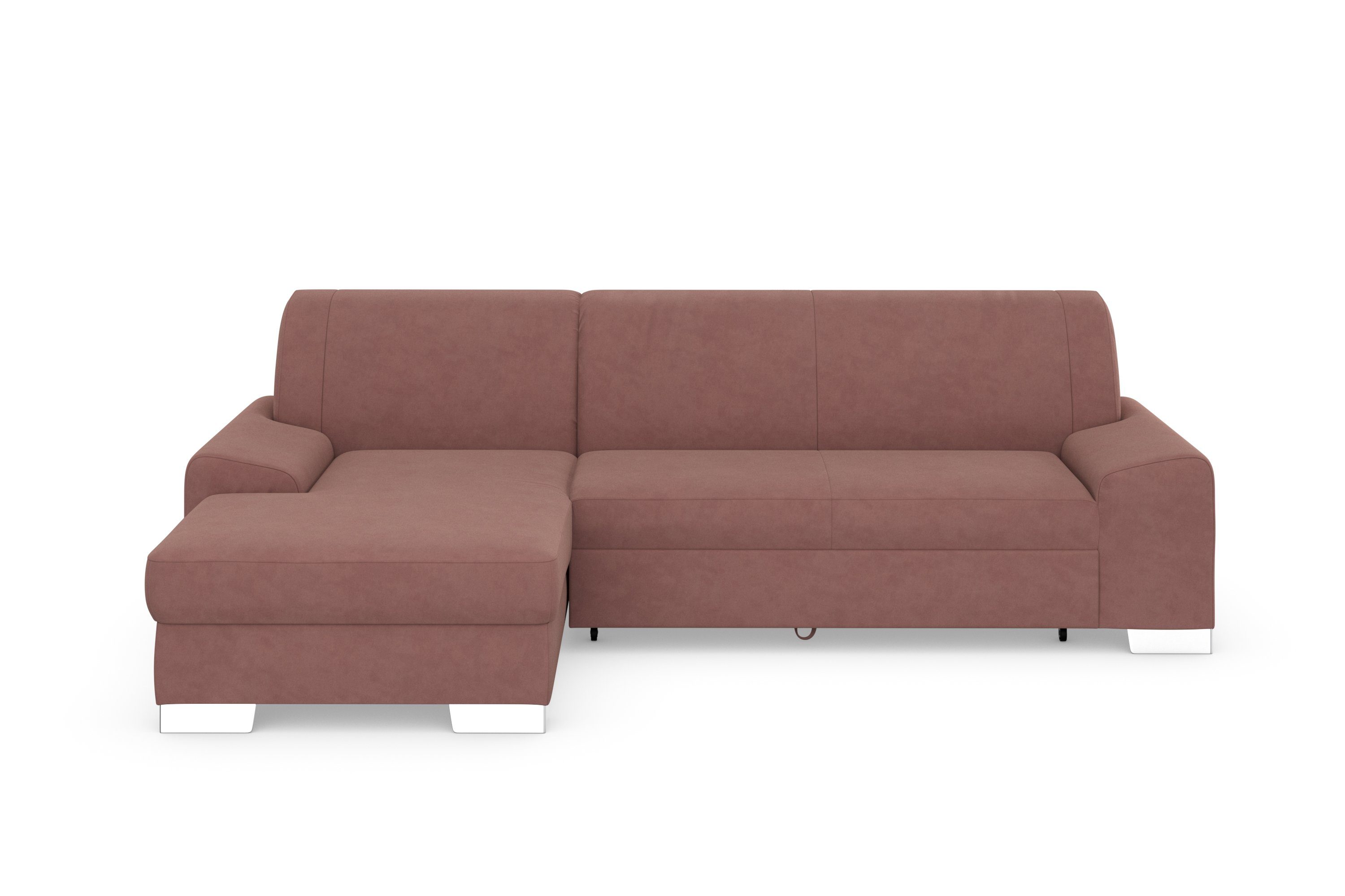 DOMO collection Hoekbank Anzio L-vorm naar keuze met slaapfunctie en binnenvering