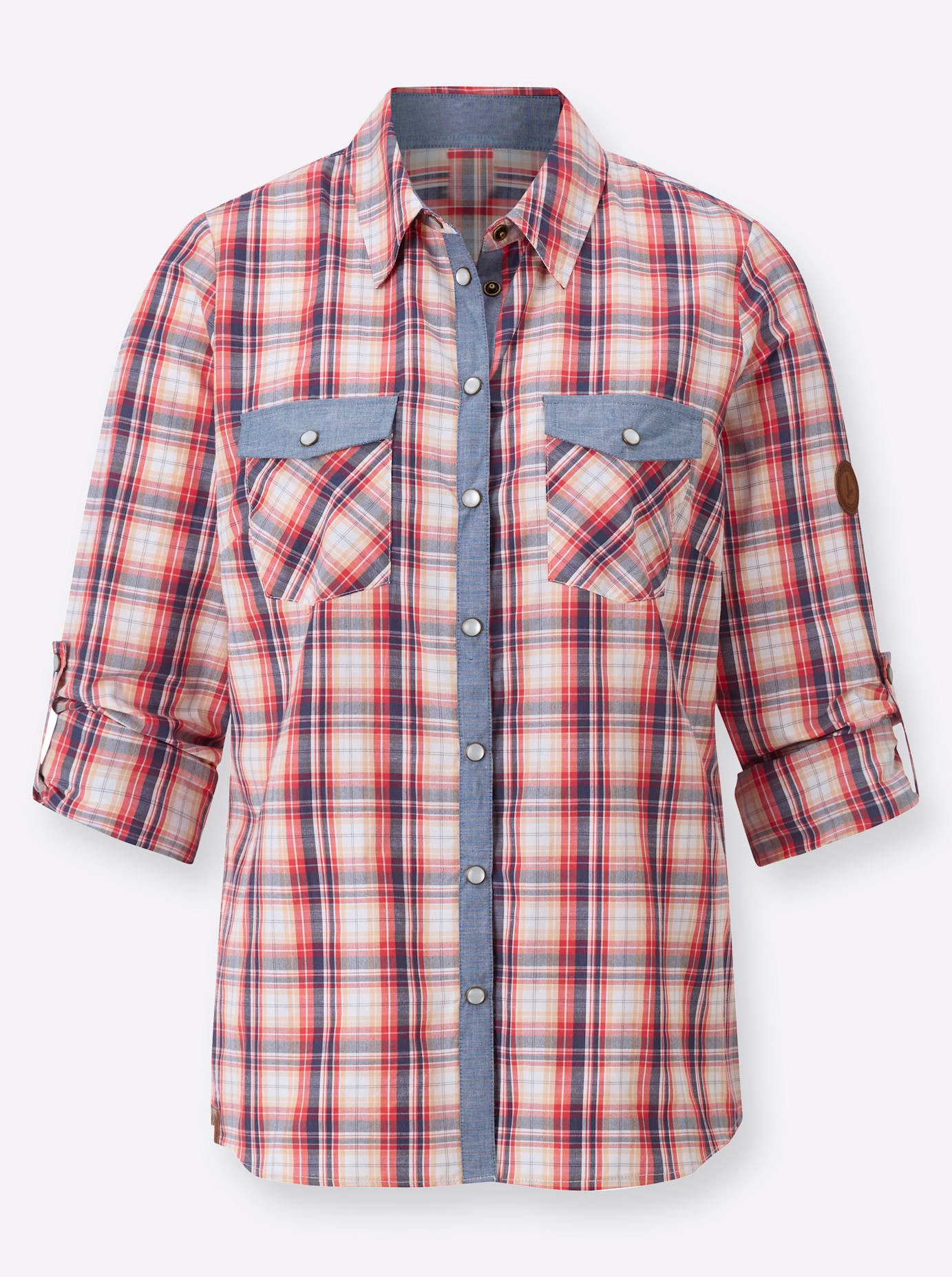 Casual Looks Geruite blouse