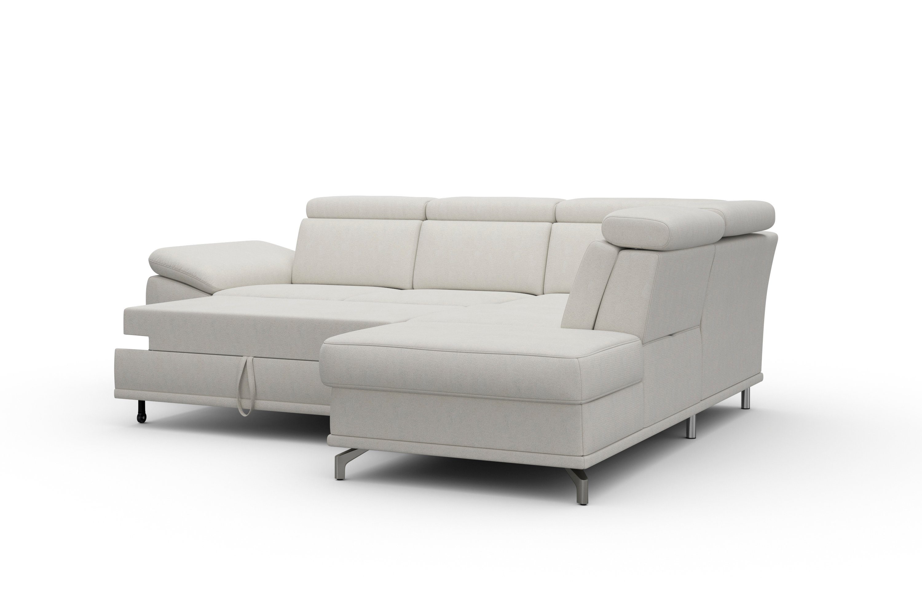 sit&more Hoekbank Cabrio L-vorm, met zitdiepteverstelling, arm- en hoofdsteunverstelling