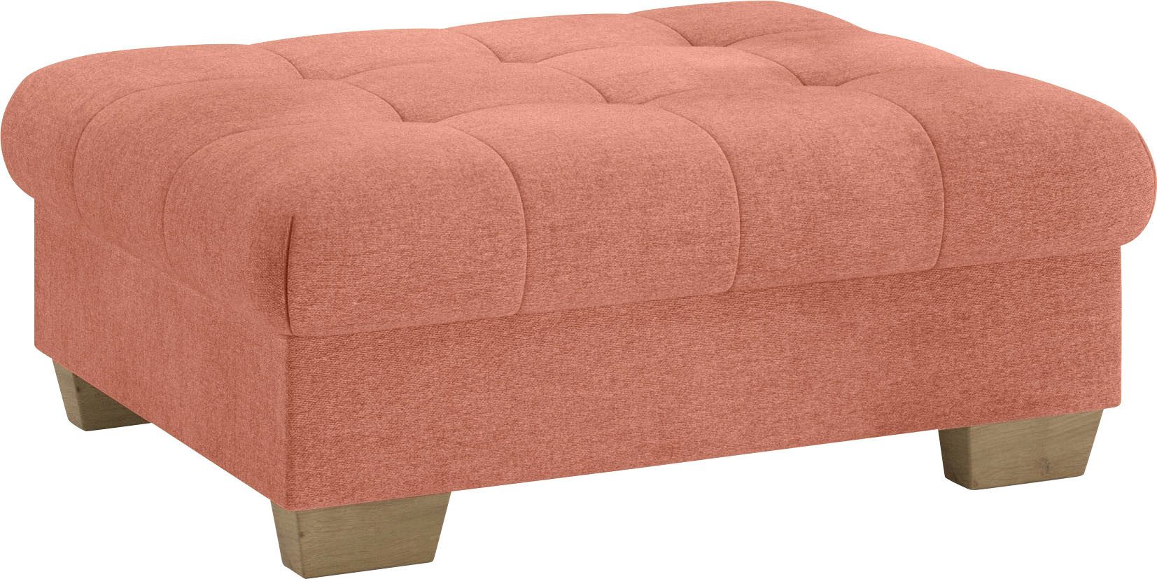 Mr. Couch Hocker Nikita II Koudschuim bekleding, tot 140 kg belastbaar, passend bij de set hockers oranje