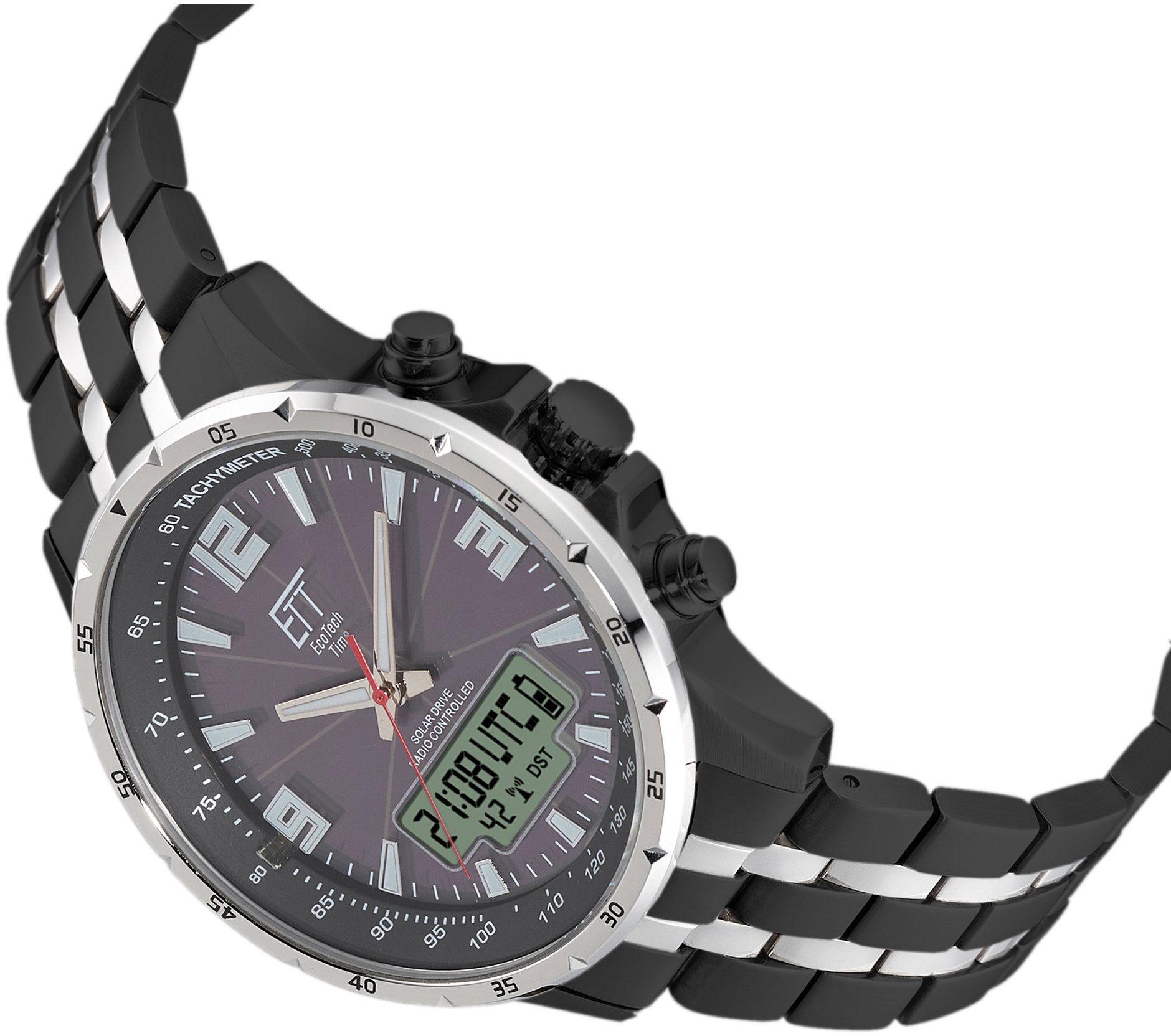 ETT Radiografische chronograaf Arctica Polshorloge, herenhorloge, stopwatchfunctie, datum, solar