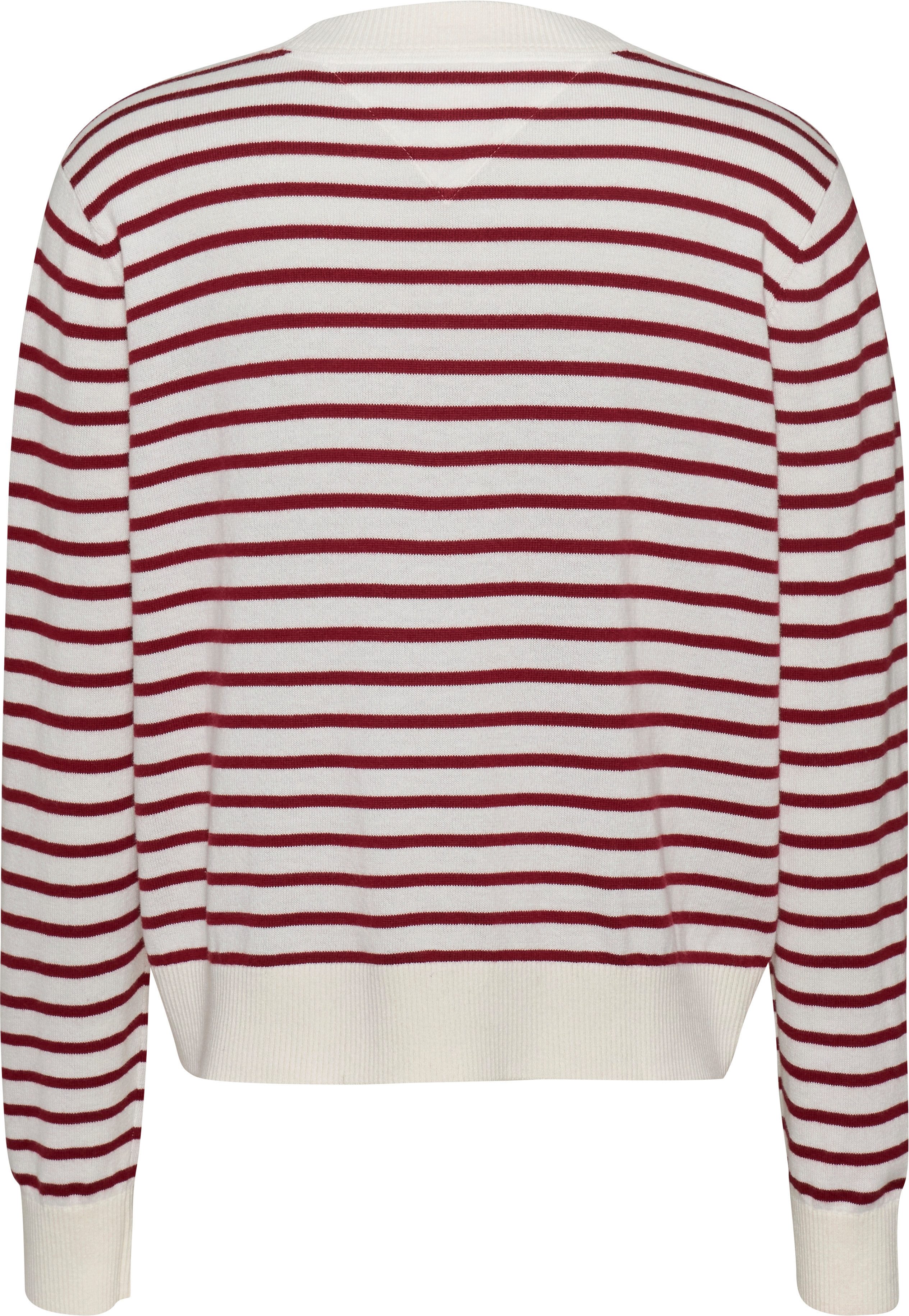 TOMMY JEANS Gebreide trui TJW ESSENTIAL VNECK SWEATER EXT