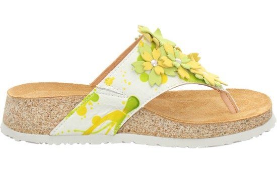 Think! Teenslippers KOAK , zomerschoen, slippers met schattige bloemdecoratie