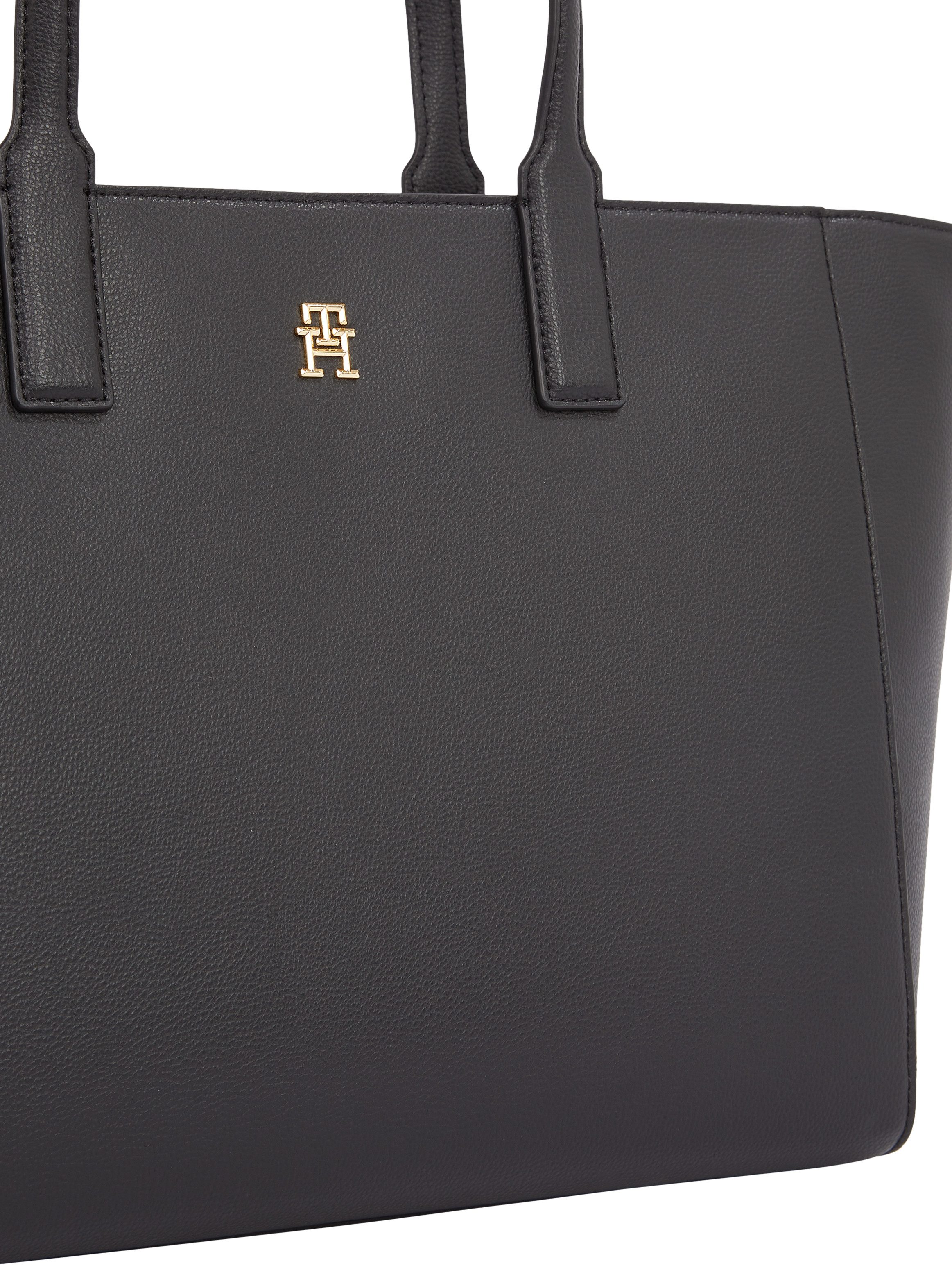 Tommy Hilfiger Shopper TH SOFT LOGO TOTE , dames handtas, schoudertas, schoudertas in elegante uitstraling