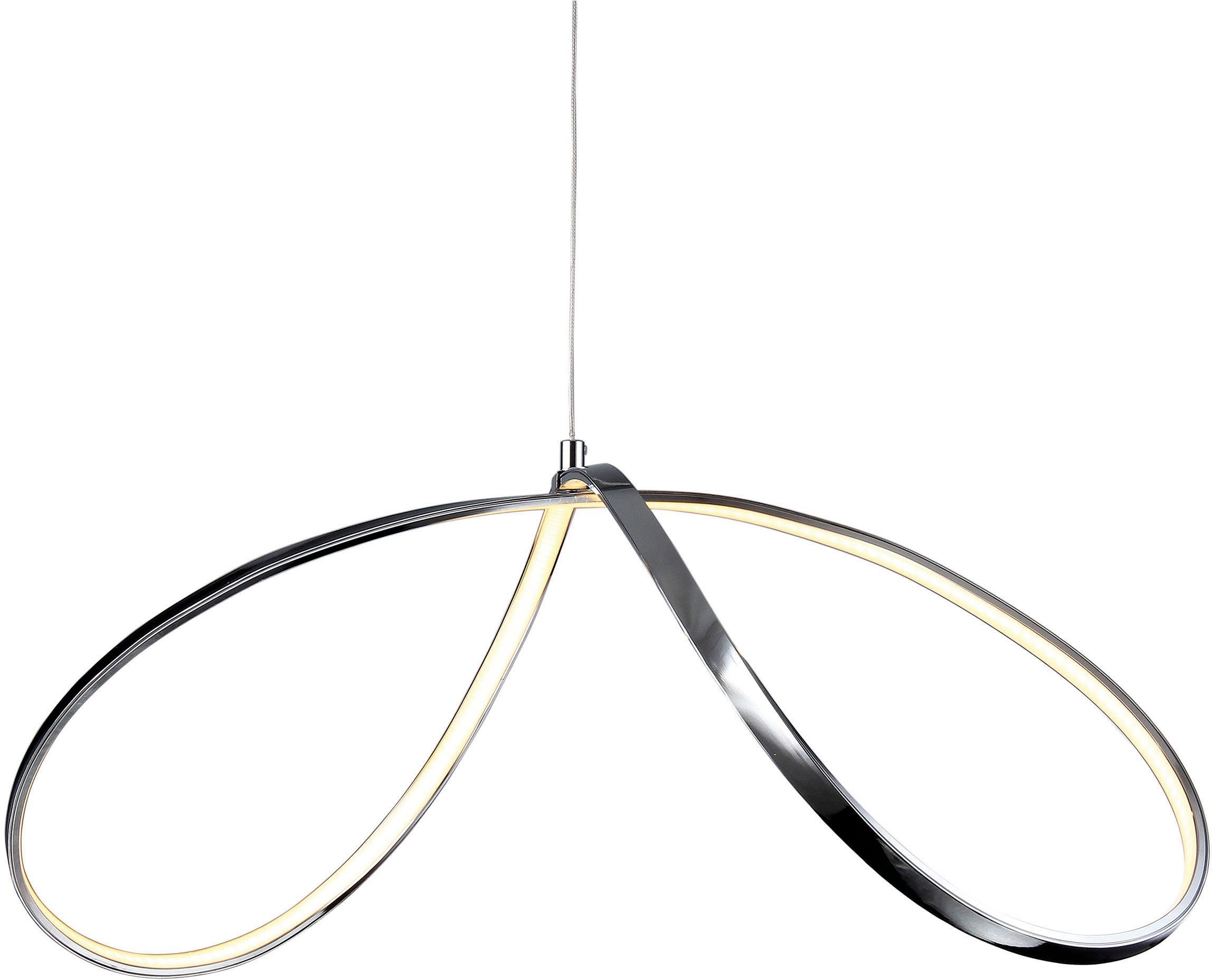 näve Led-hanglamp Loop Line modern ontwerp, aangenaam licht (1 stuk)