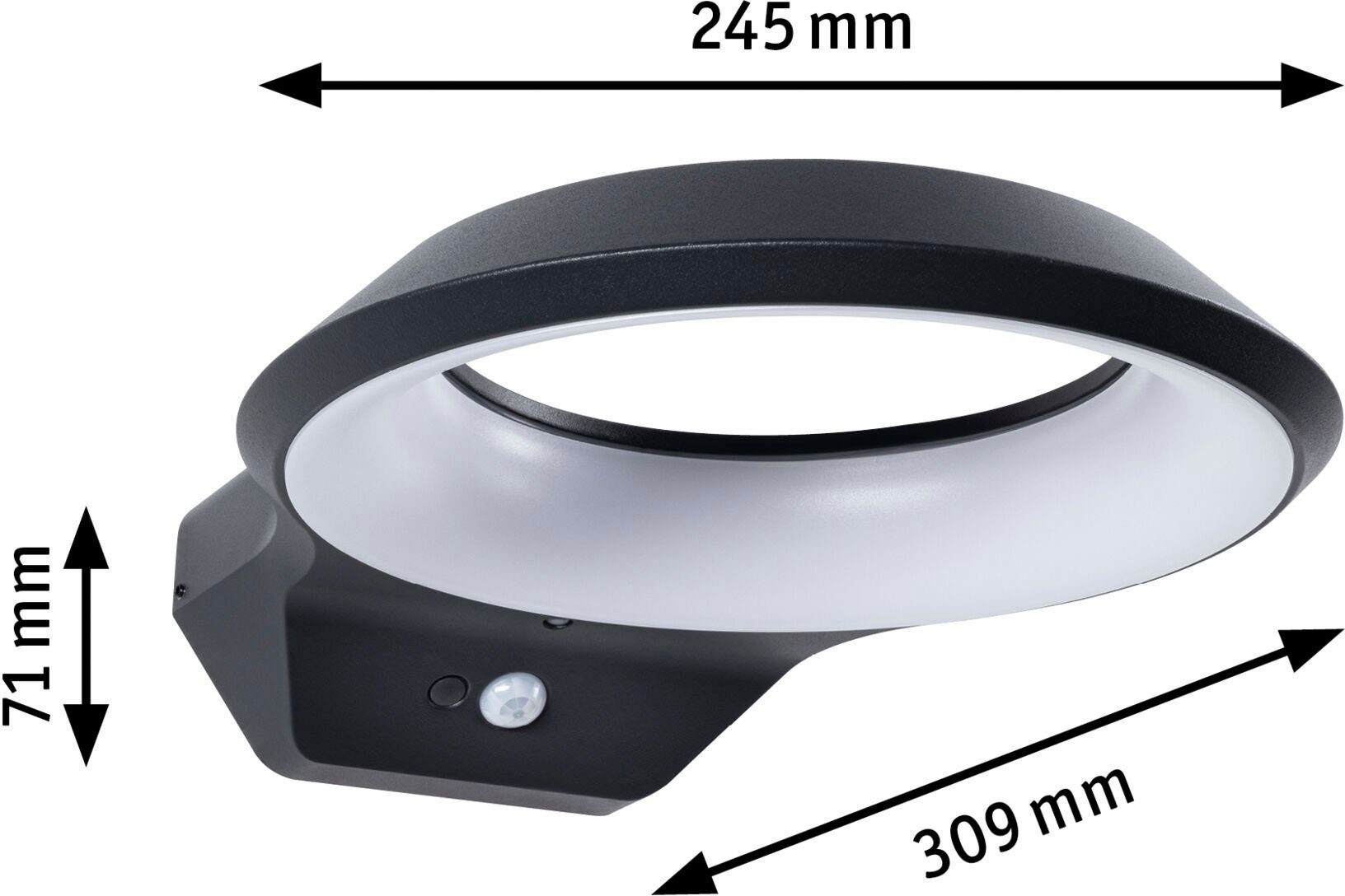 Paulmann Led-wandlamp voor buiten Anela 230V insectvriendelijk