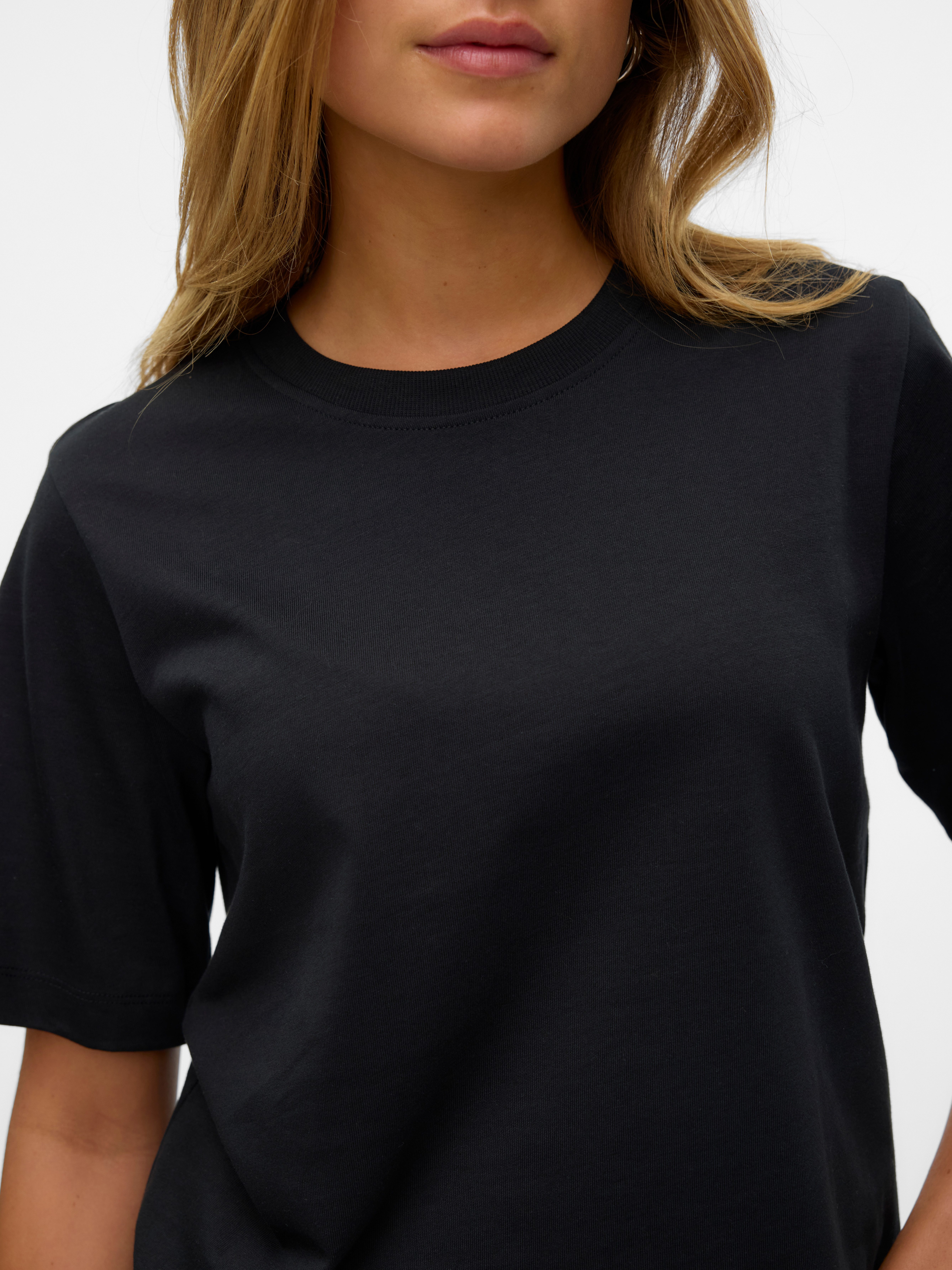 Vero Moda Shirt met korte mouwen VMDEMI SS O-NECK TOP JRS