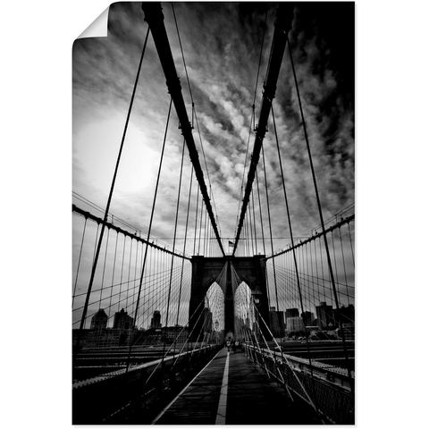 Artland artprint New York City Mächtige Brooklyn Bridge