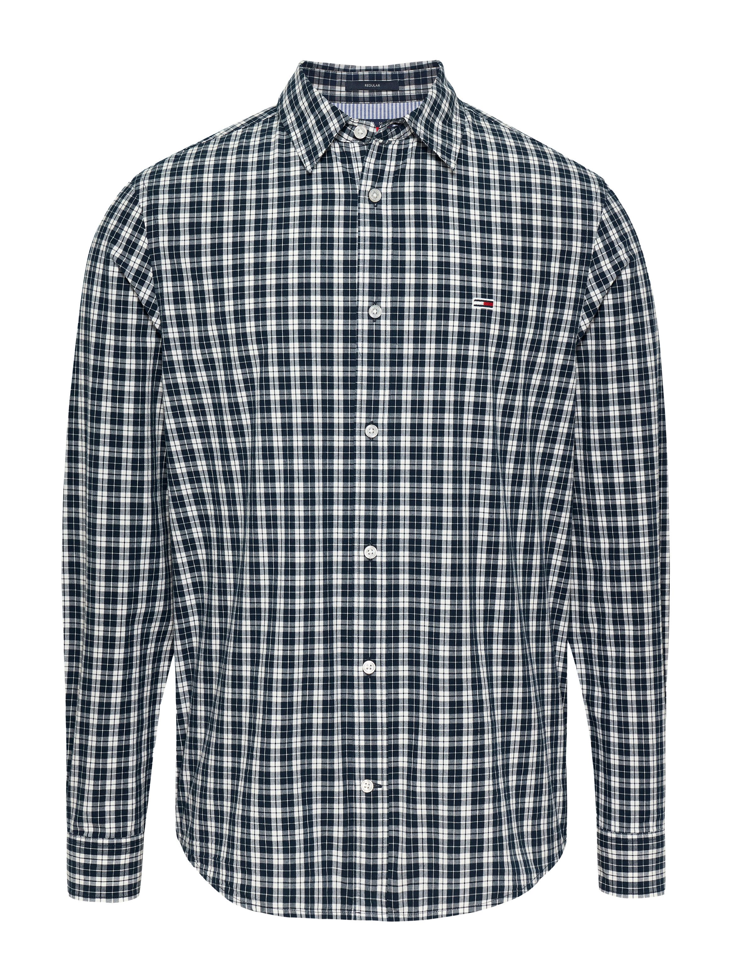 TOMMY JEANS Overhemd met lange mouwen TJM REG POPLIN CHECK LS SHIRT