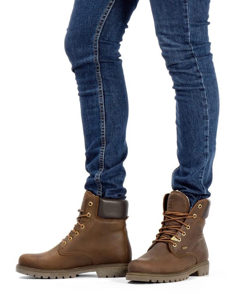 Panama Jack Veterschoenen hakken, veterschoenen, outdoorschoen met logo-decoratie