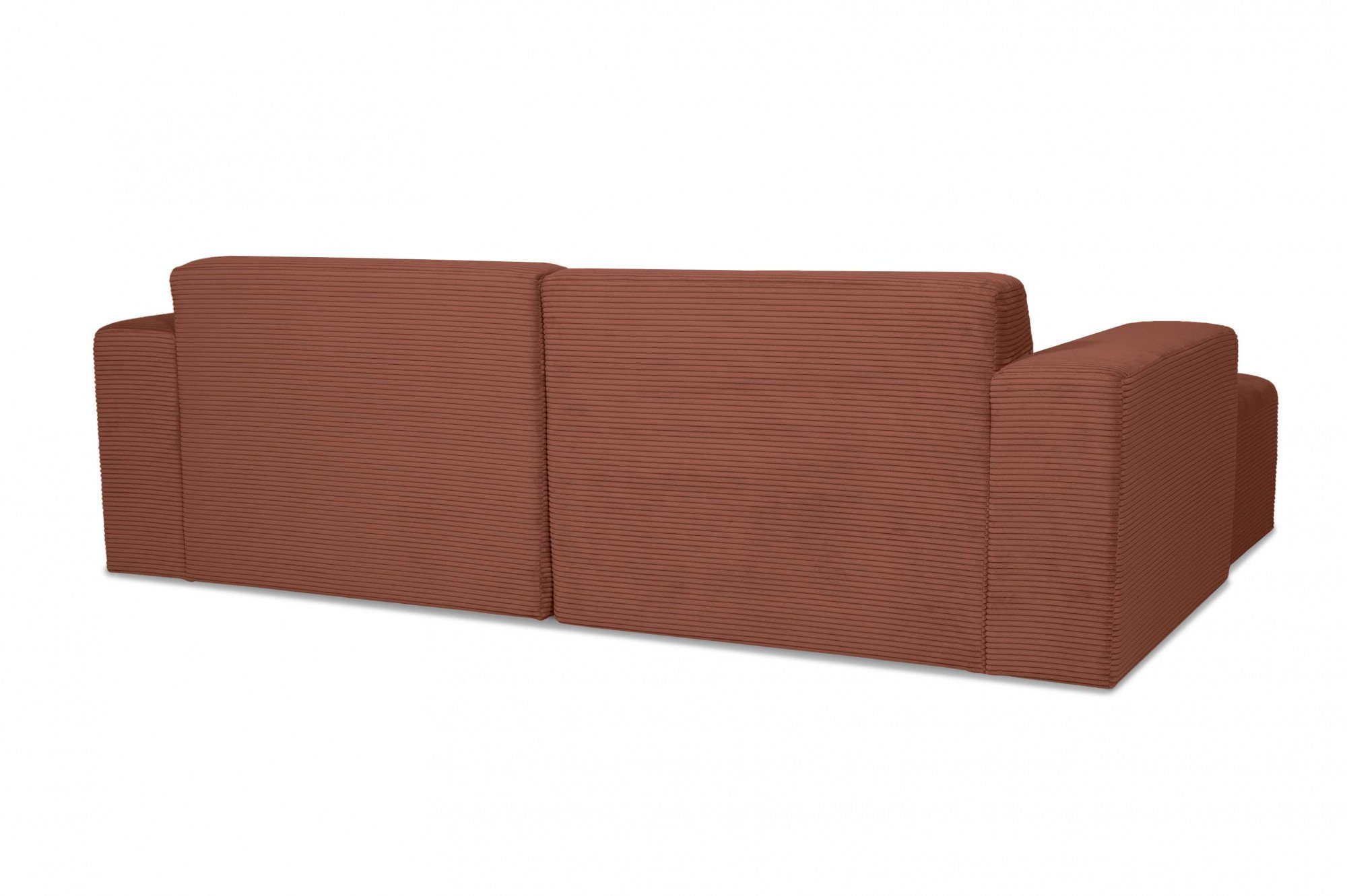 INOSIGN Hoekbank Koa, 228 cm, L-vorm, modulair bankstel, webstof, cord Designbank, zachte lounge-zitcomfort, golfondersteuning, tot aan de vloer
