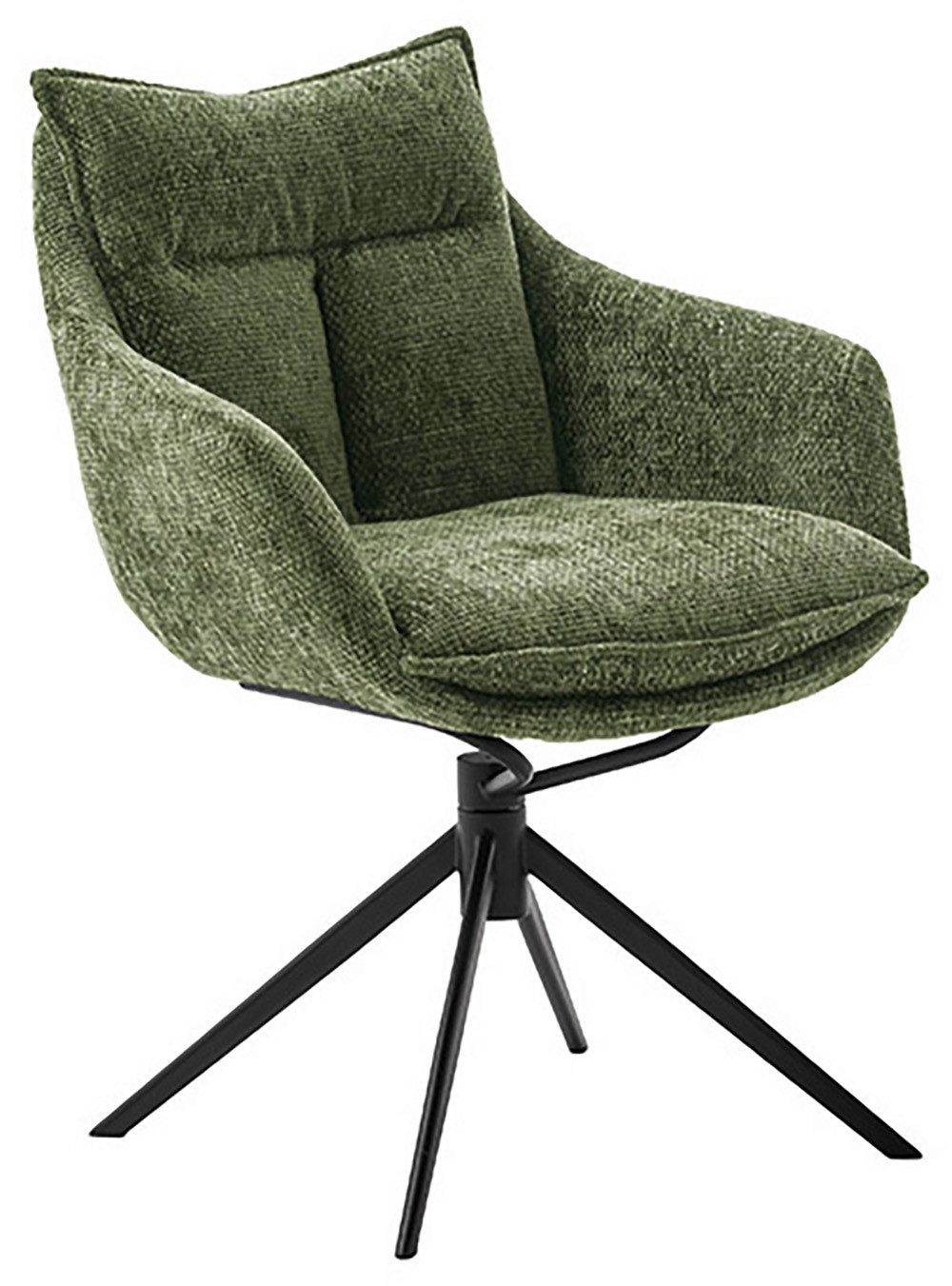MCA furniture Eetkamerstoel (2-set), draaibaar 360°, draai- & schommelfunctie, belastbaarheid 120 kg