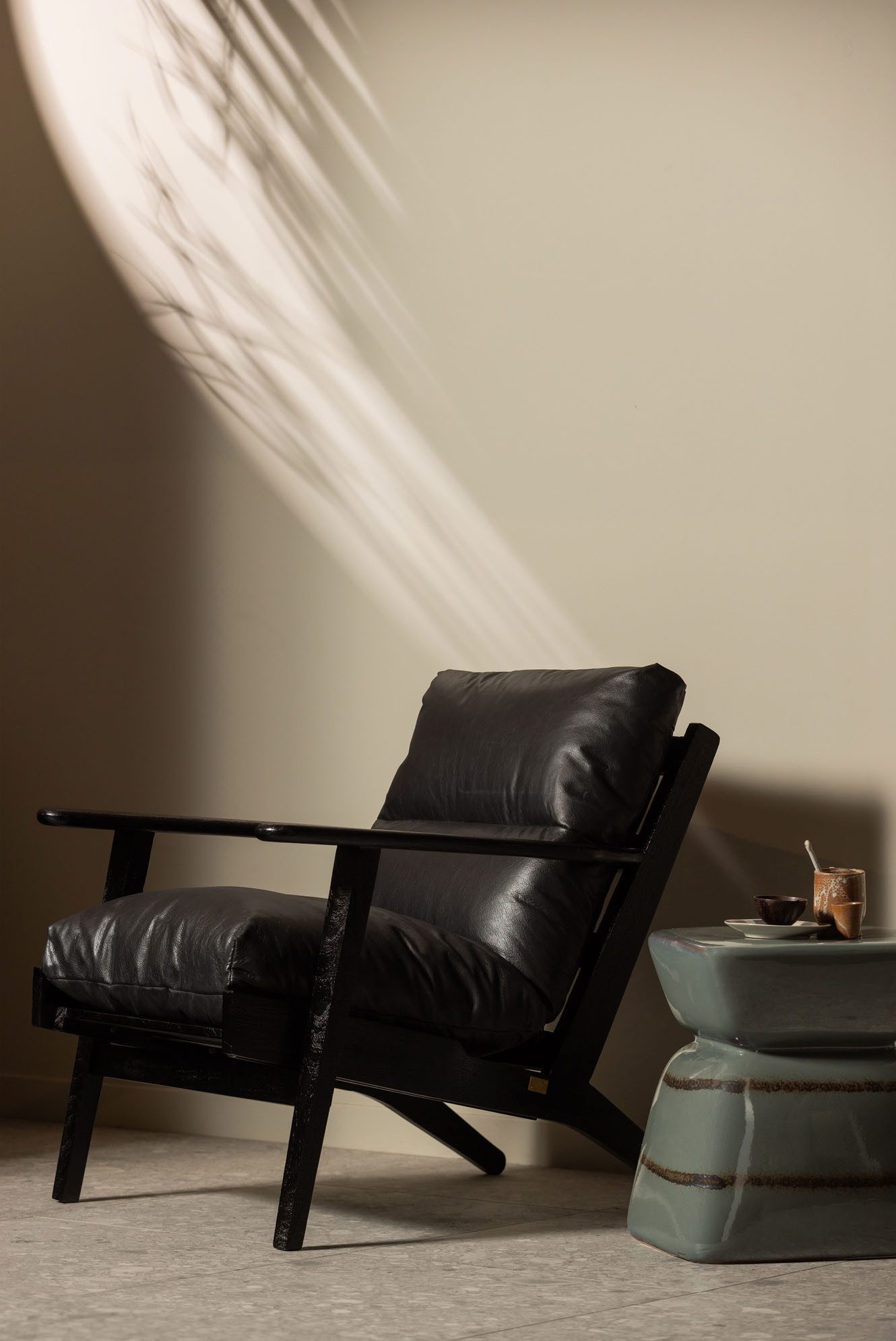 WOOOD Fauteuil Houston Frame van acaciahout, maximale belasting 150 kg, H 86 cm