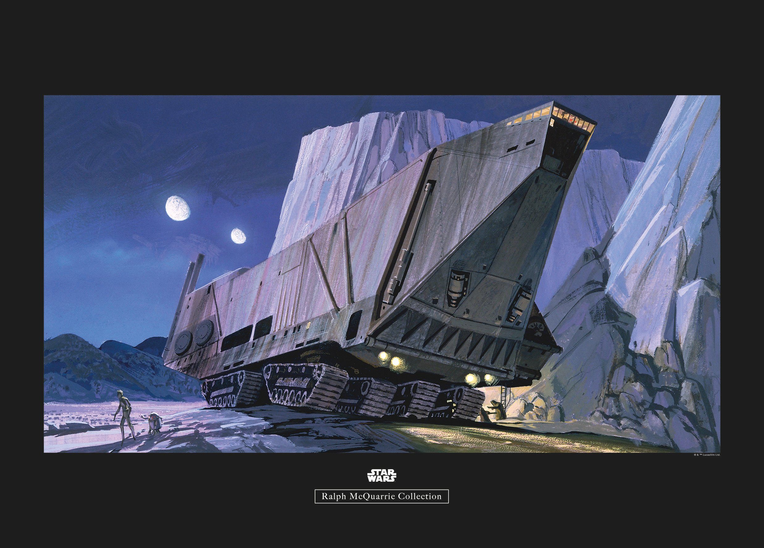 Komar wanddecoratie Star Wars Classic RMQ Sandcrawler, zonder lijst