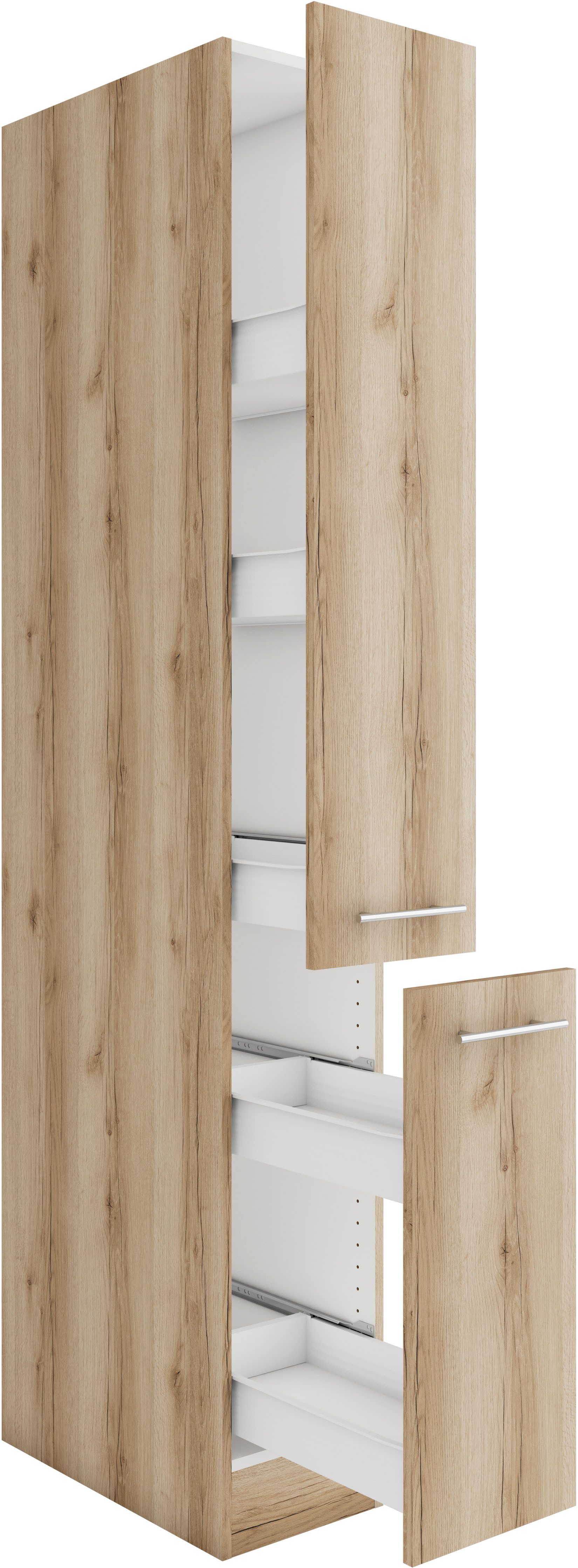 OPTIFIT Apothekerskast Bella Breedte 30 cm, hoogte 206,8 cm, 2 uittrekken