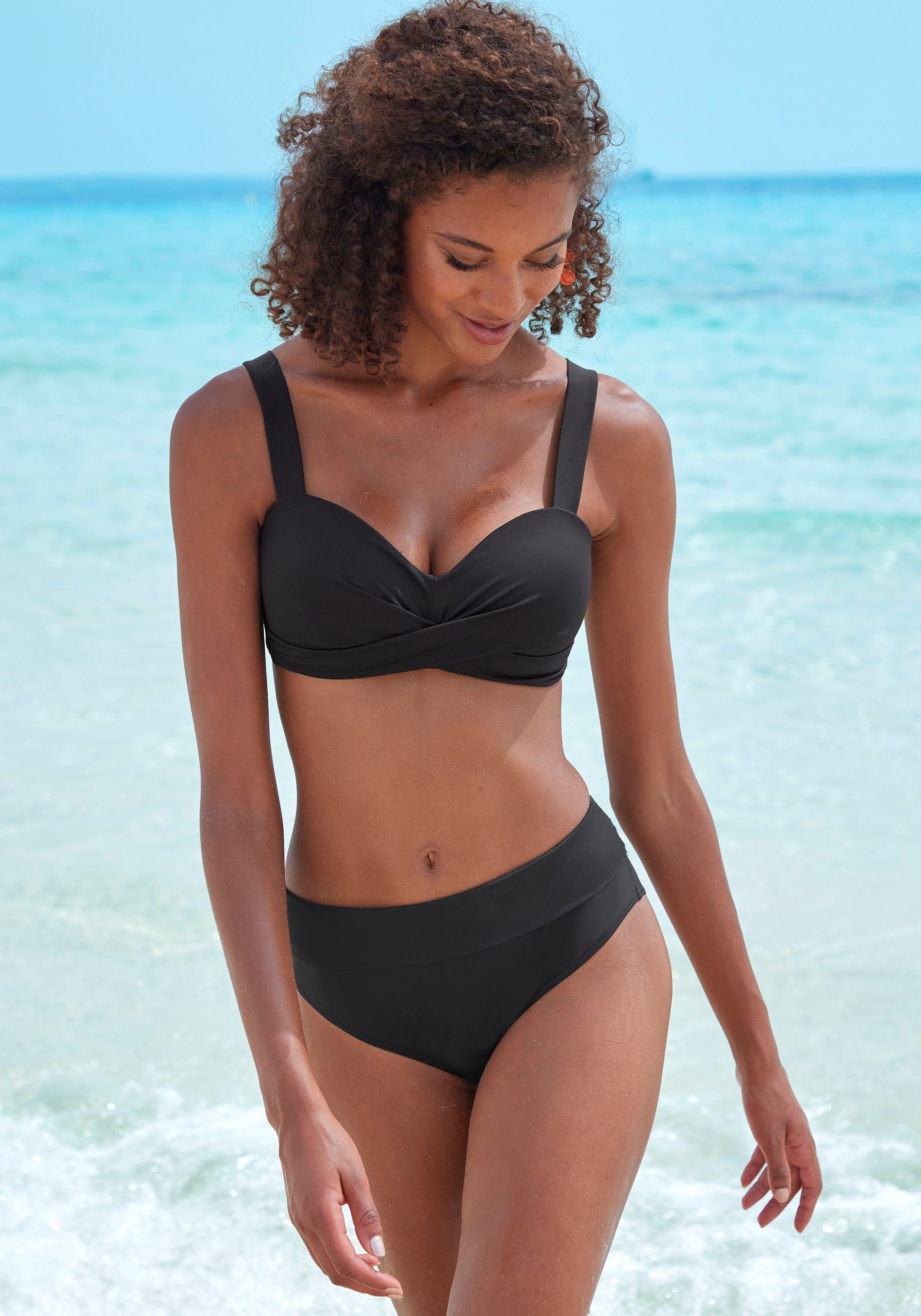 Lascana Bandeau-bikinitop Comfy met comfortabele pasvorm zonder beugel