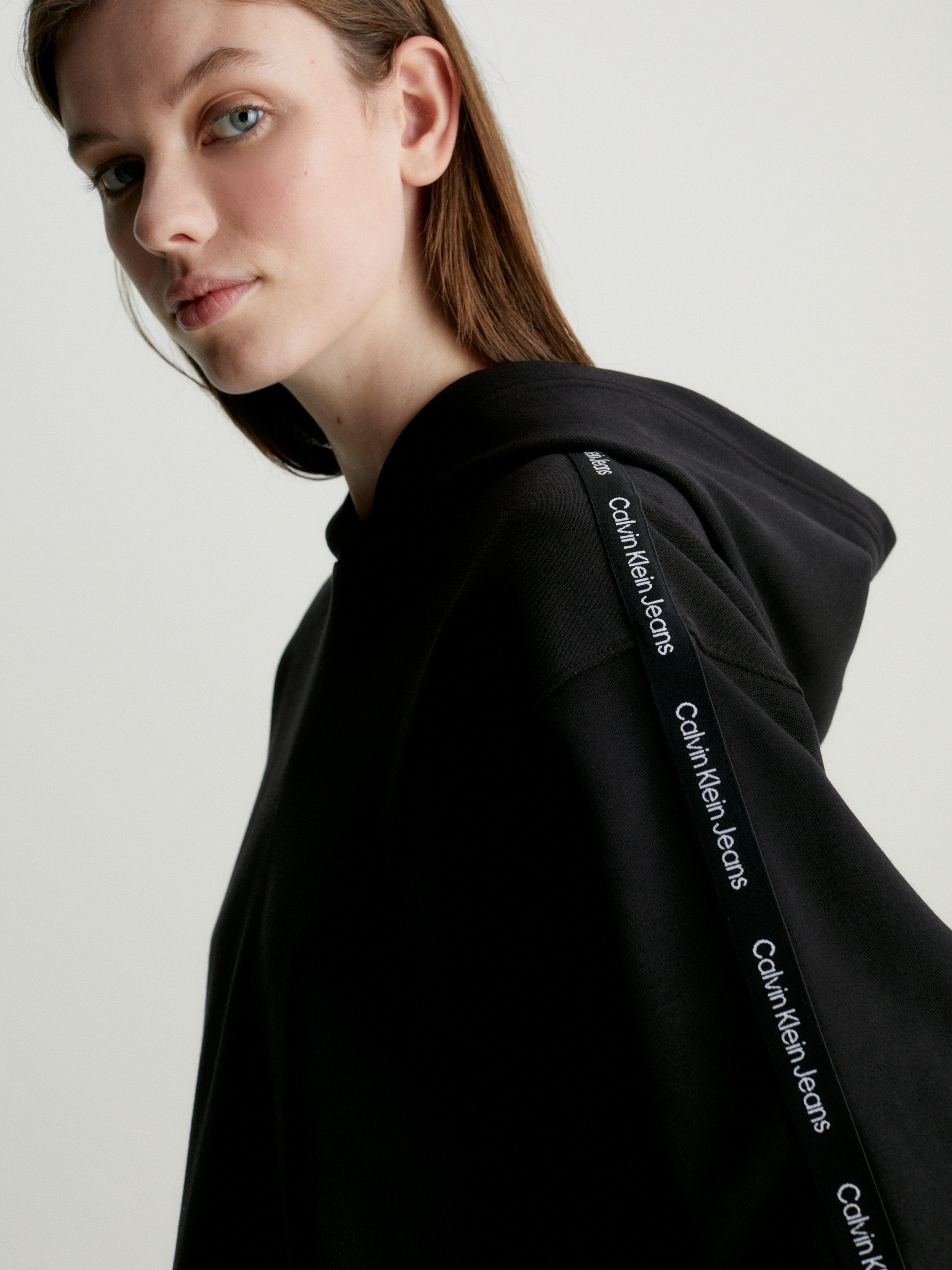 Calvin Klein Hoodie LOGO ELASTIC HOODIE met een logo-opschrift