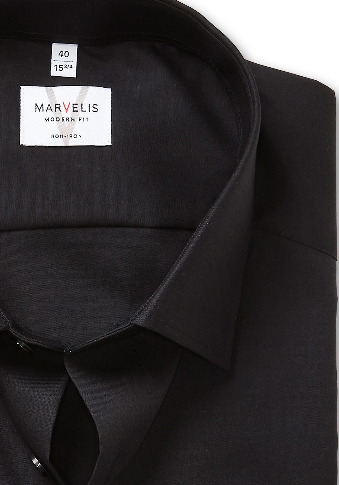 marvelis Overhemd met korte mouwen modern fit, business overhemd, new kentkraag, strijkvrij