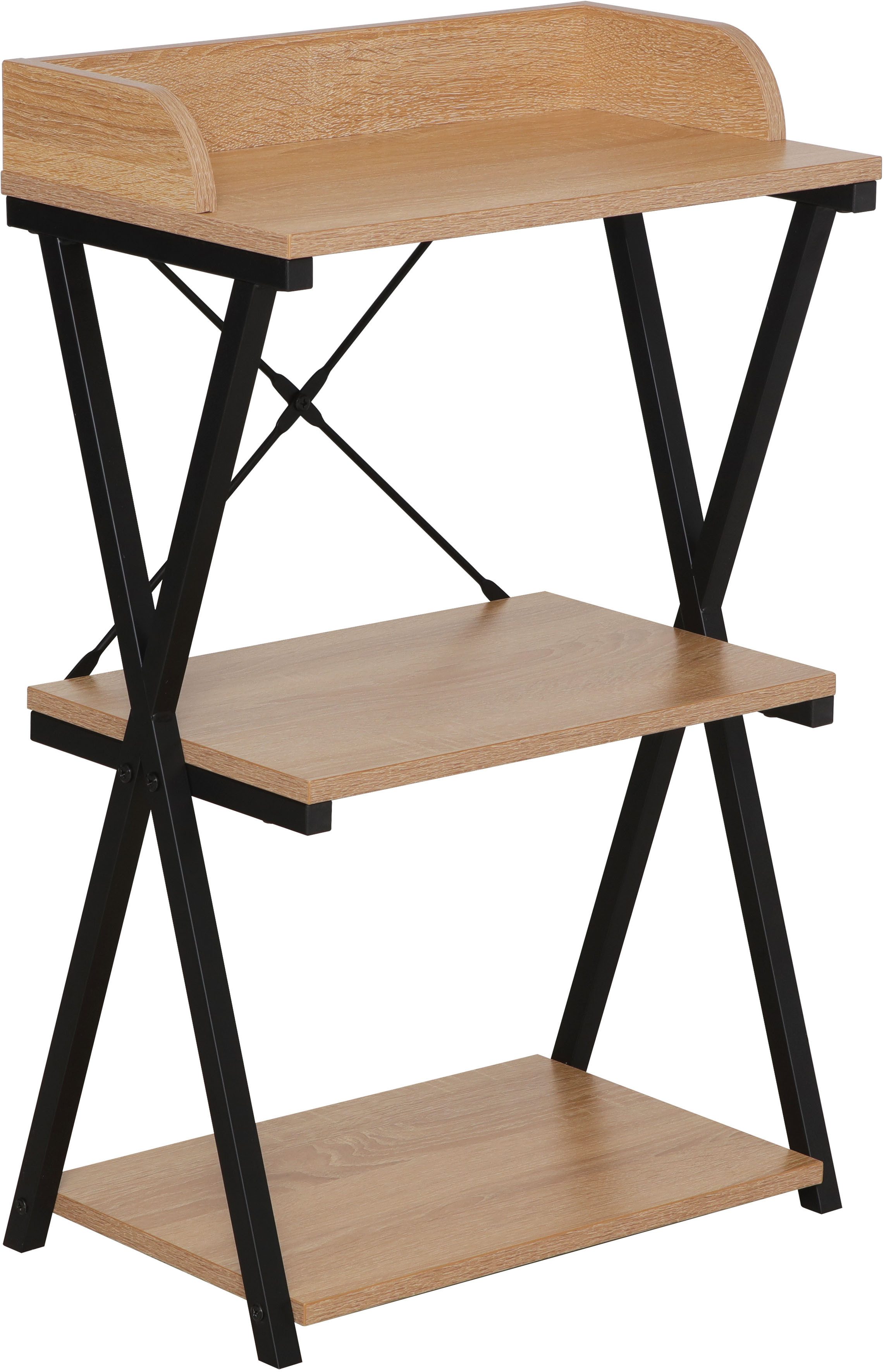 Home affaire Kantoormeubelset Forres, bestaand uit bureau & rek Metalen frame, afzonderlijk instelbaar, FSC®-gecertificeerd (2-delig)