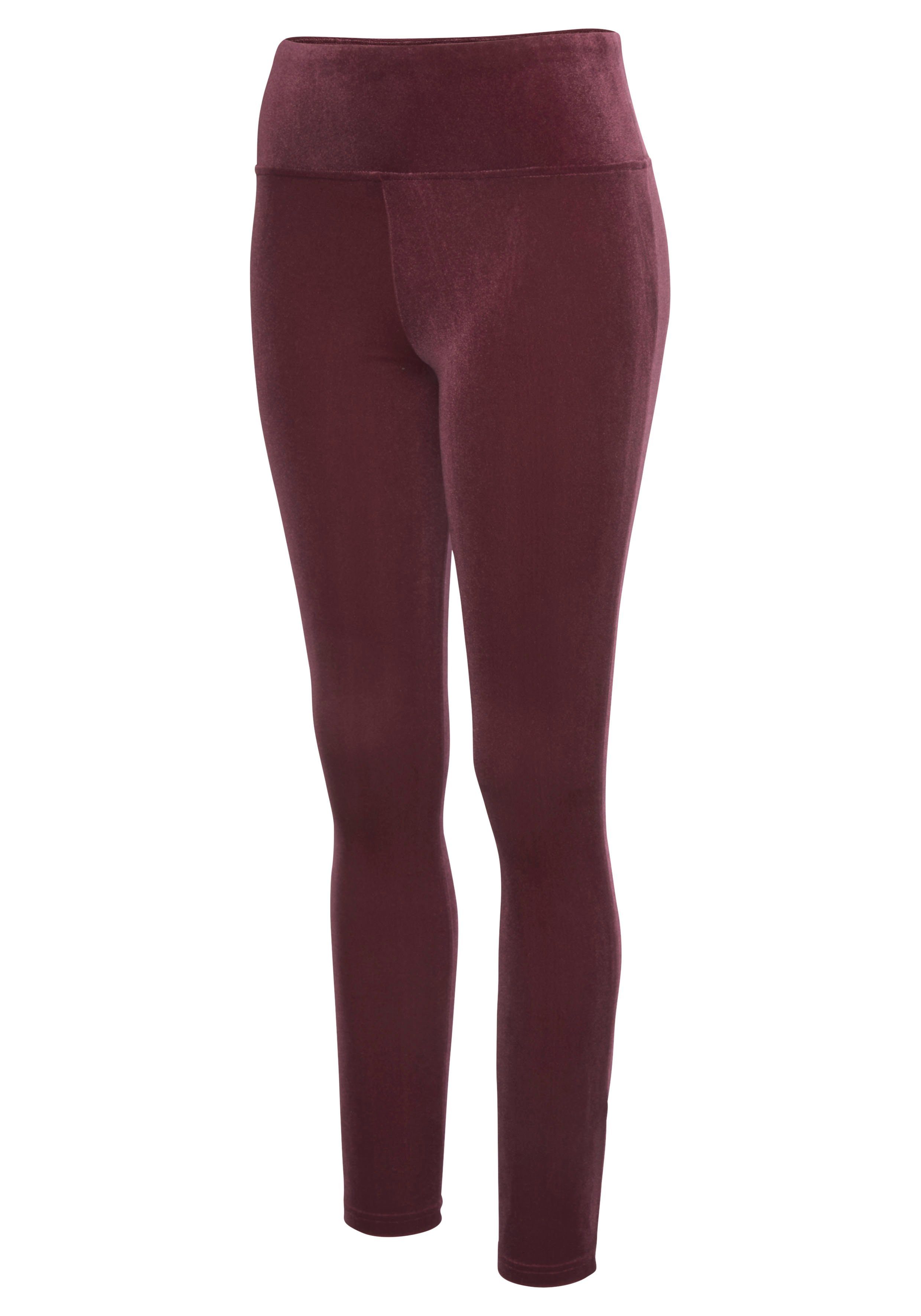 Lascana Legging in zachte, elastische velourslook