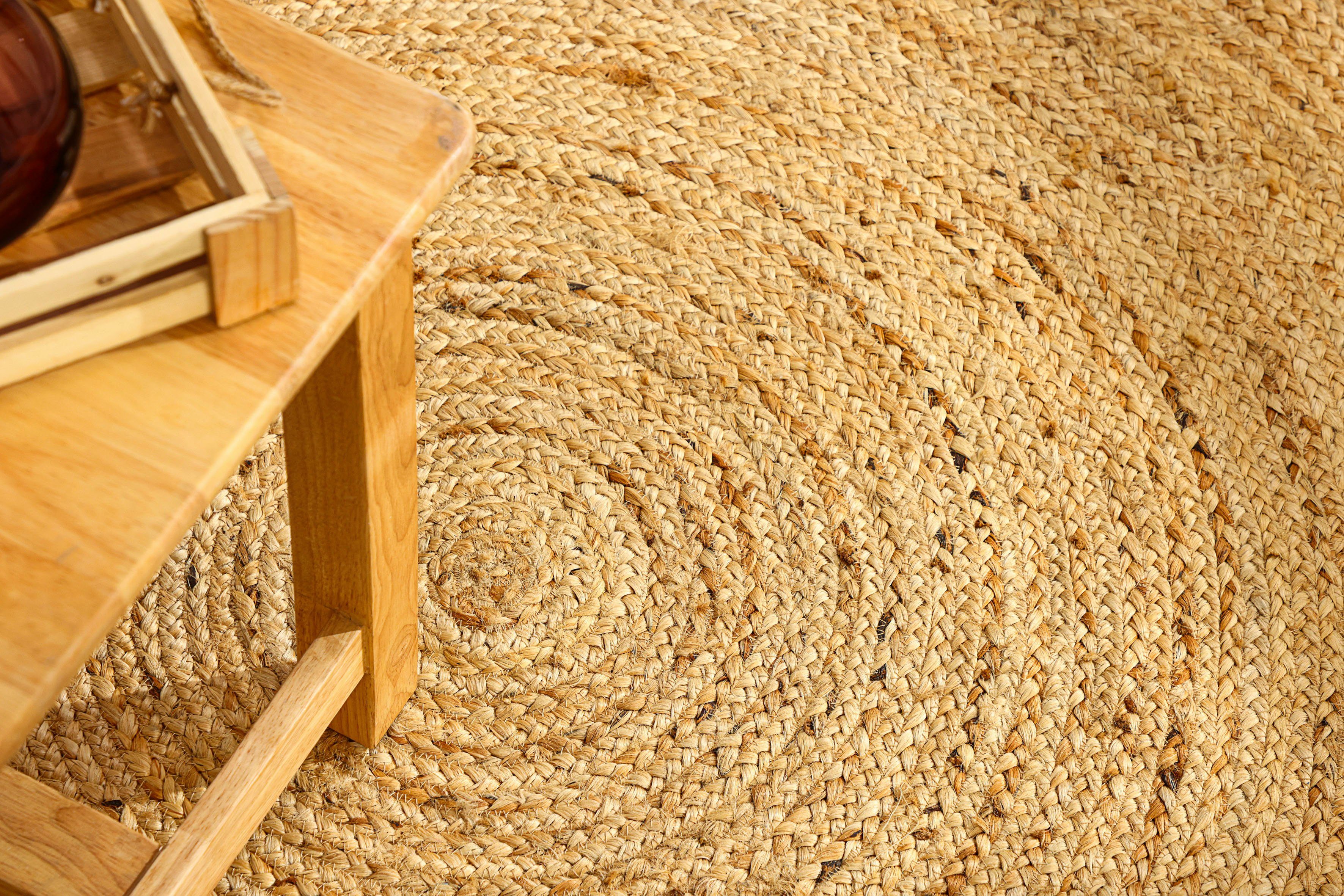 Myflair Möbel & Accessoires Vloerkleed Lola Jute tapijt, omkeerbaar tapijt, handgeweven, 100% natuurlijke vezel, Boho-stijl