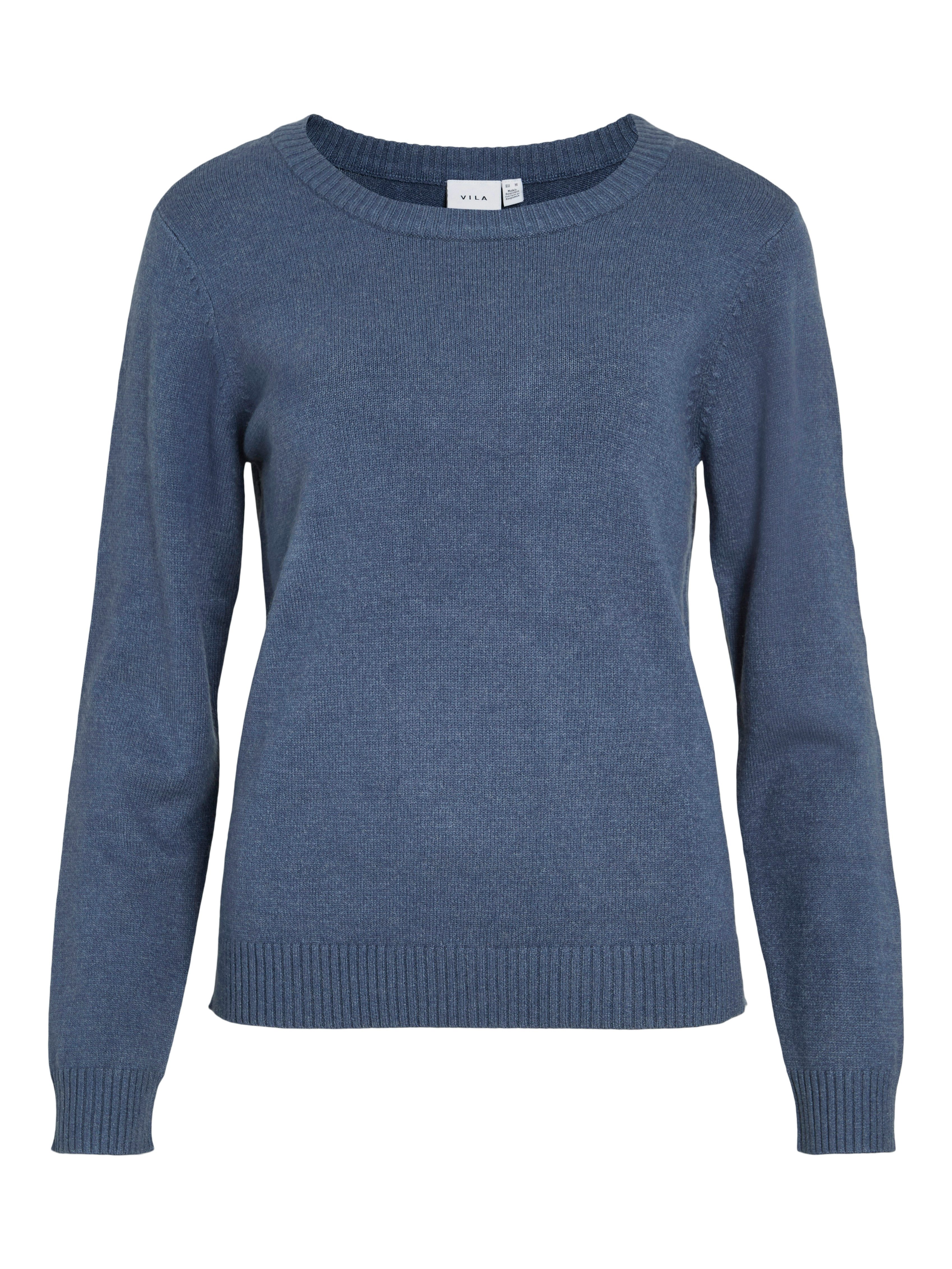 Vila Trui met ronde hals VIRIL O-NECK L/S KNIT TOP - NOOS