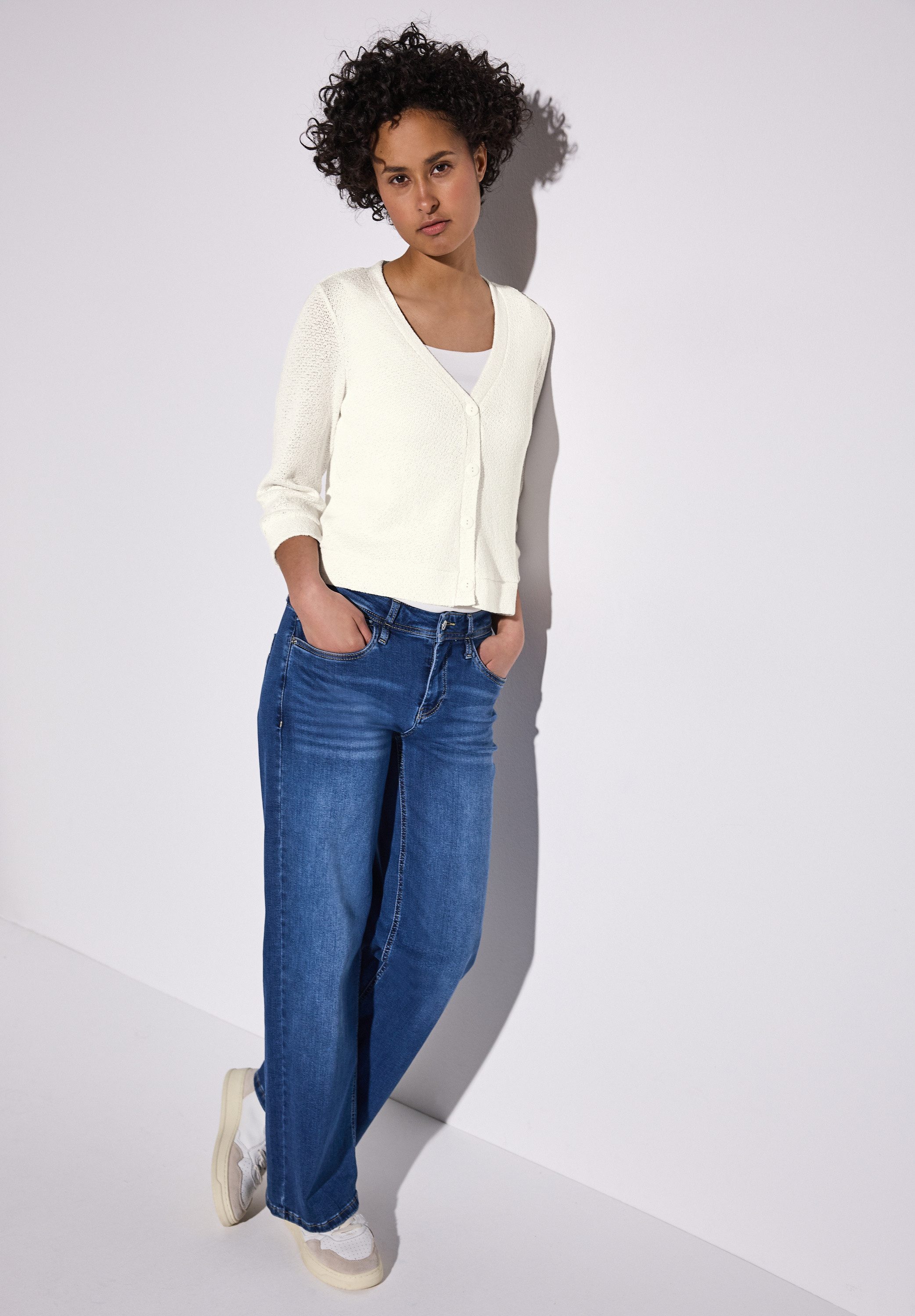 STREET ONE Vest met v-hals