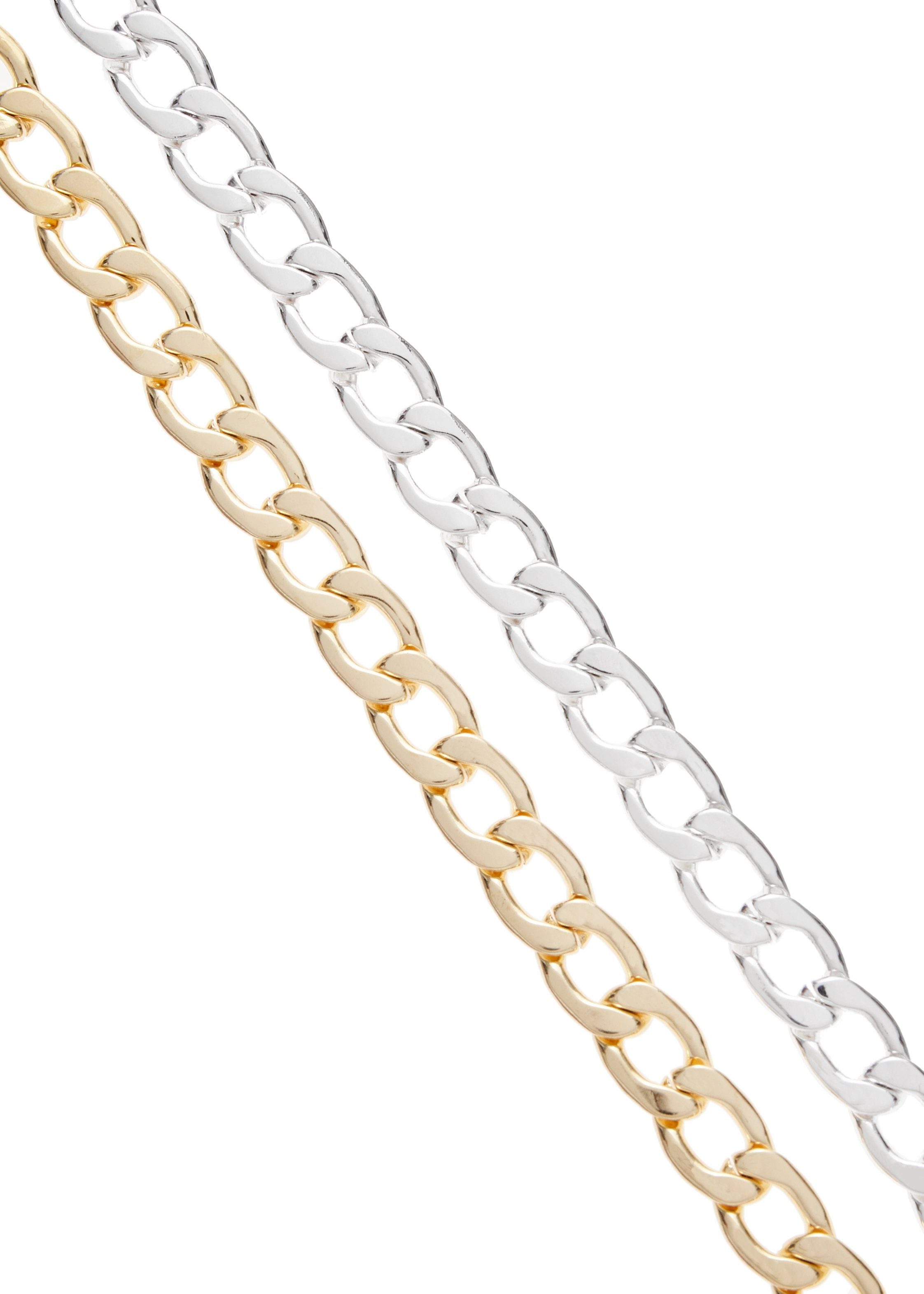Lascana Schakelketting tweekleurige halsketting, brede schakelketting