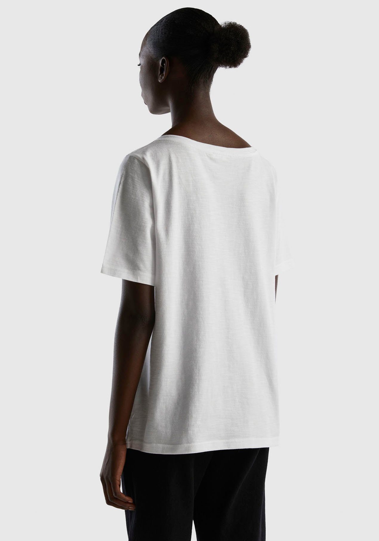 United Colors of Benetton T-shirt van jersey van flammégaren