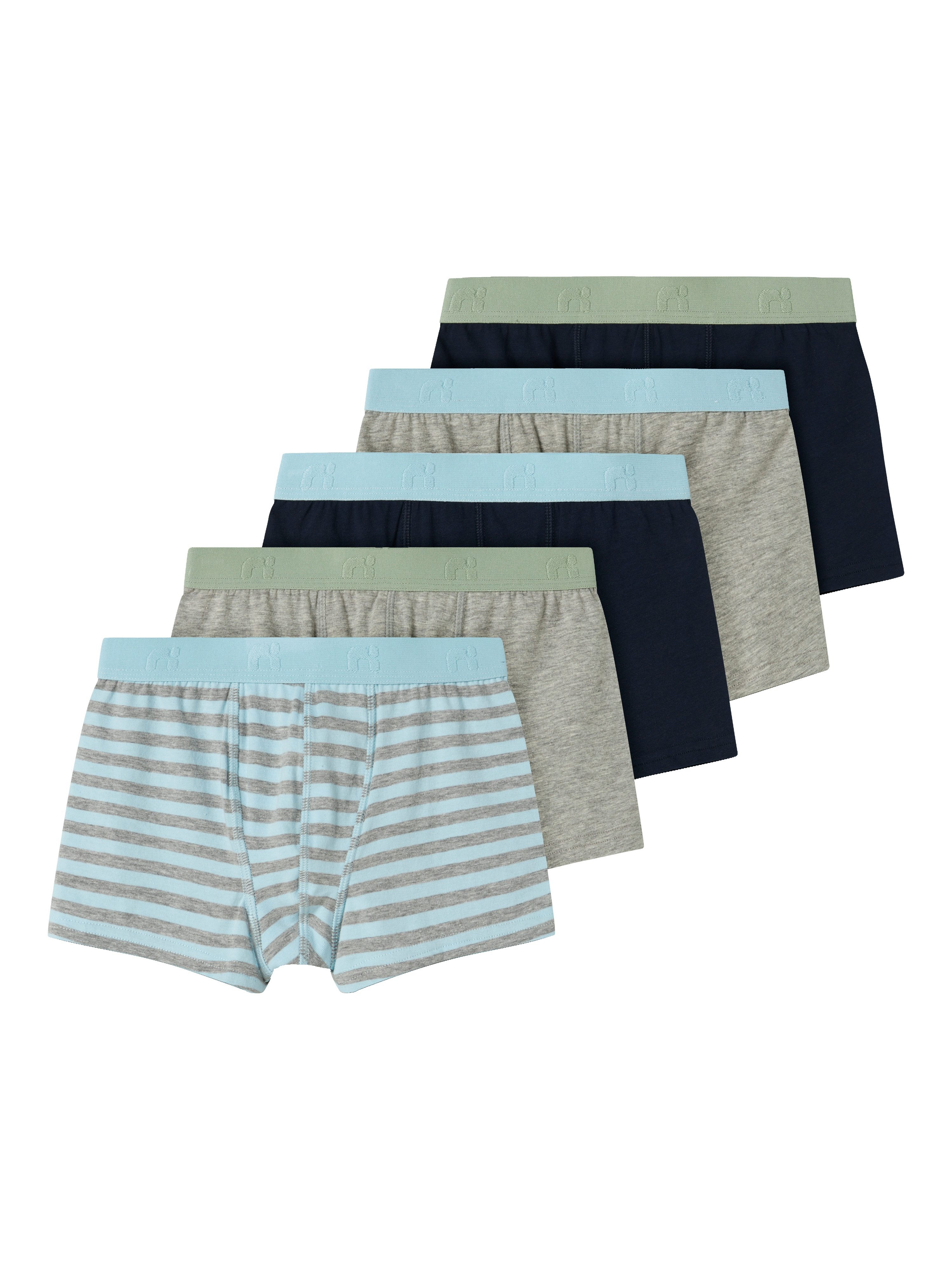 Name It Trunk NKMBOXER voor jongens met logo en zachte tailleband (set, 5 stuks)