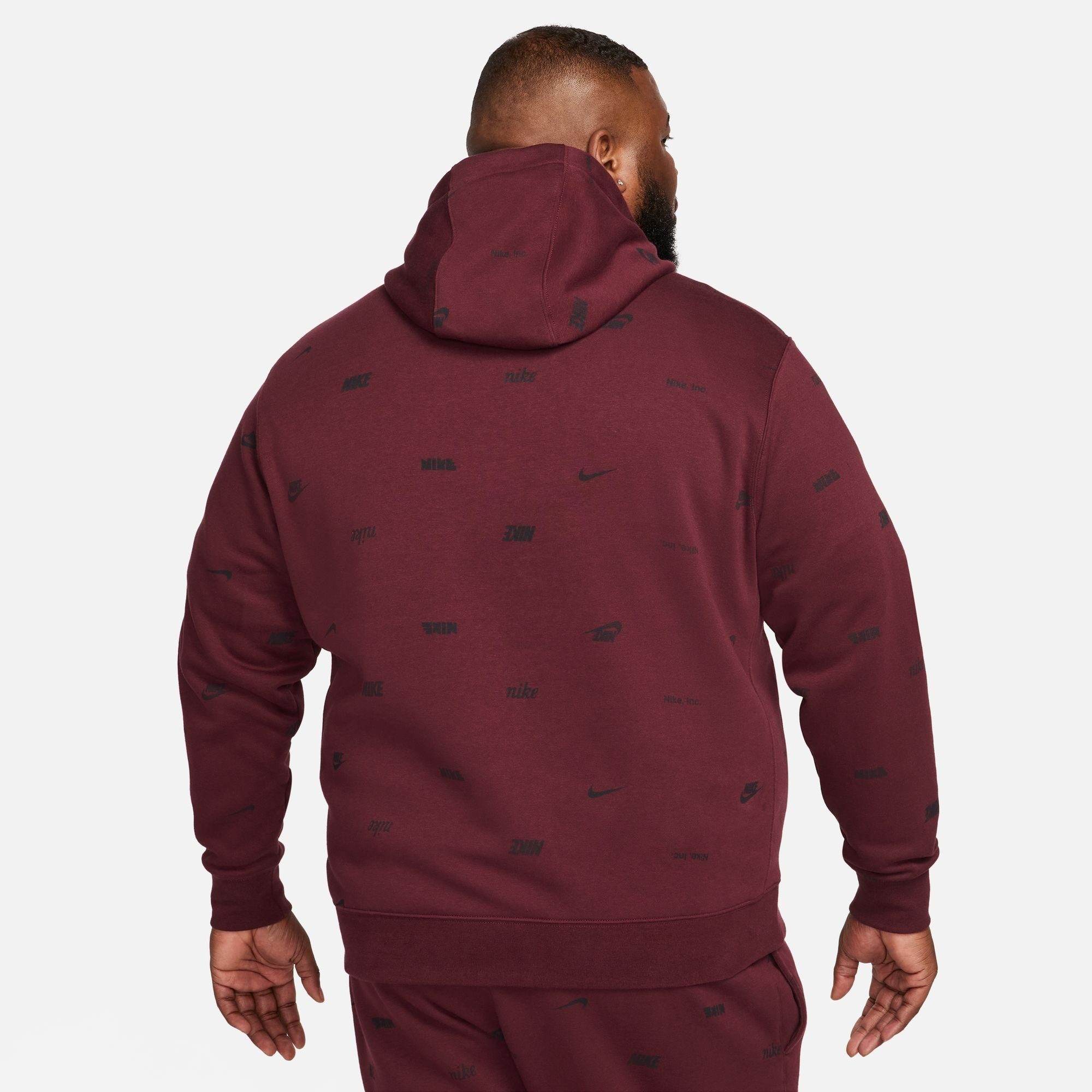 Nike Sportswear Hoodie CLUB FLEECE+ MEN'S ALLOVER PRINT PULLOVER HOODIE