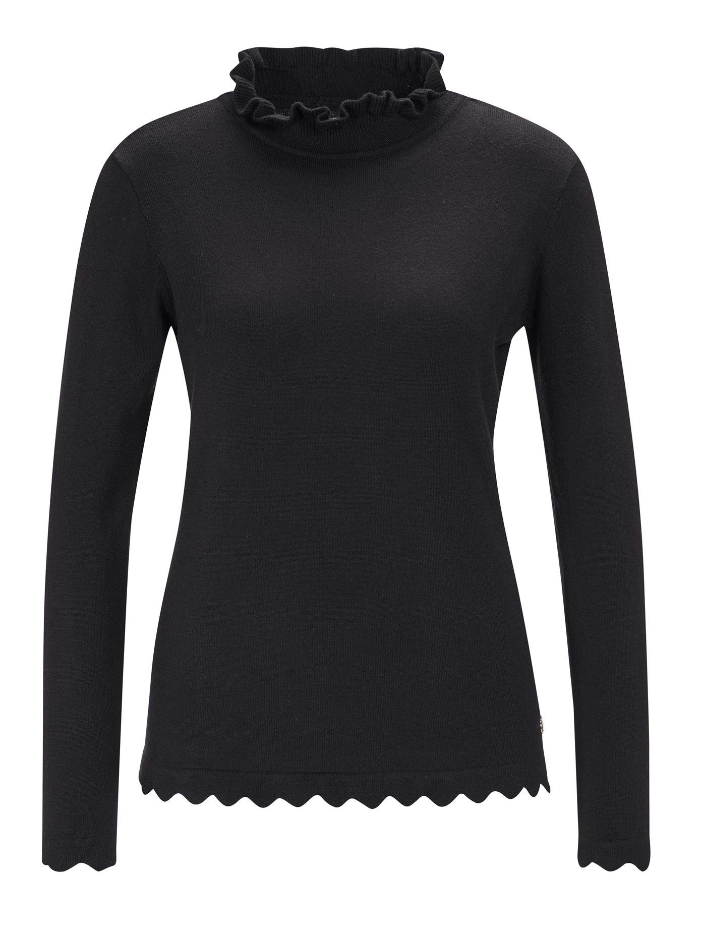 CREATION L PREMIUM Trui met staande kraag Viscose-modaltrui