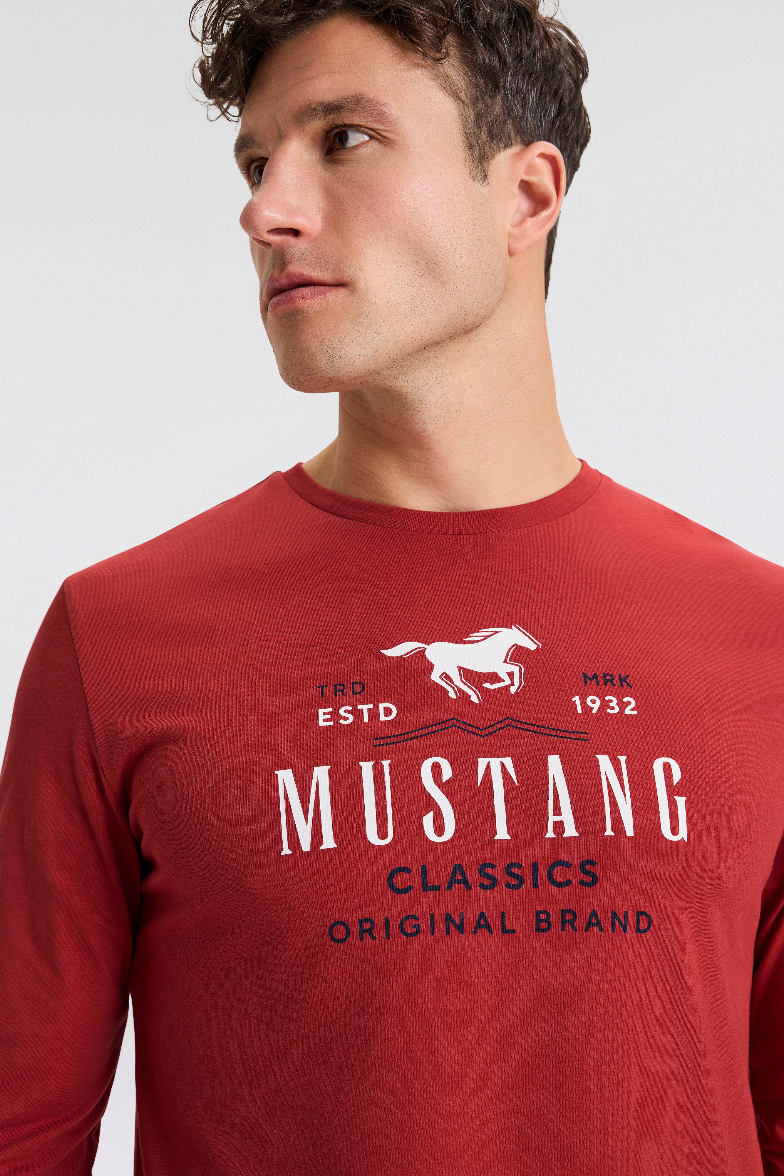 Mustang Shirt met lange mouwen Style Adrian