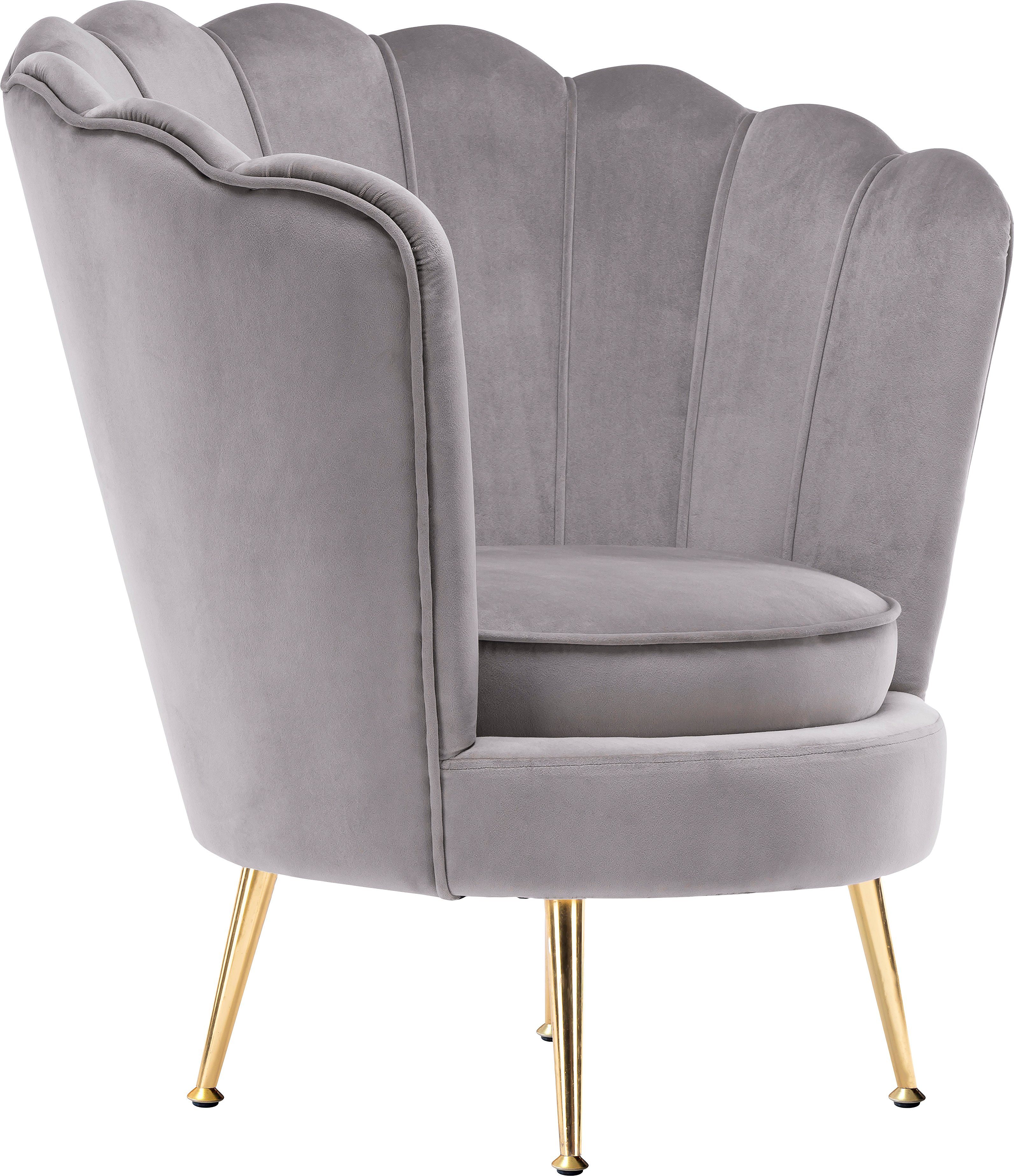 Kayoom Fauteuil Sofa Barbara 125, hoogwaardige fluwelen stof met fluweelachtige aanraking (1 stuk)