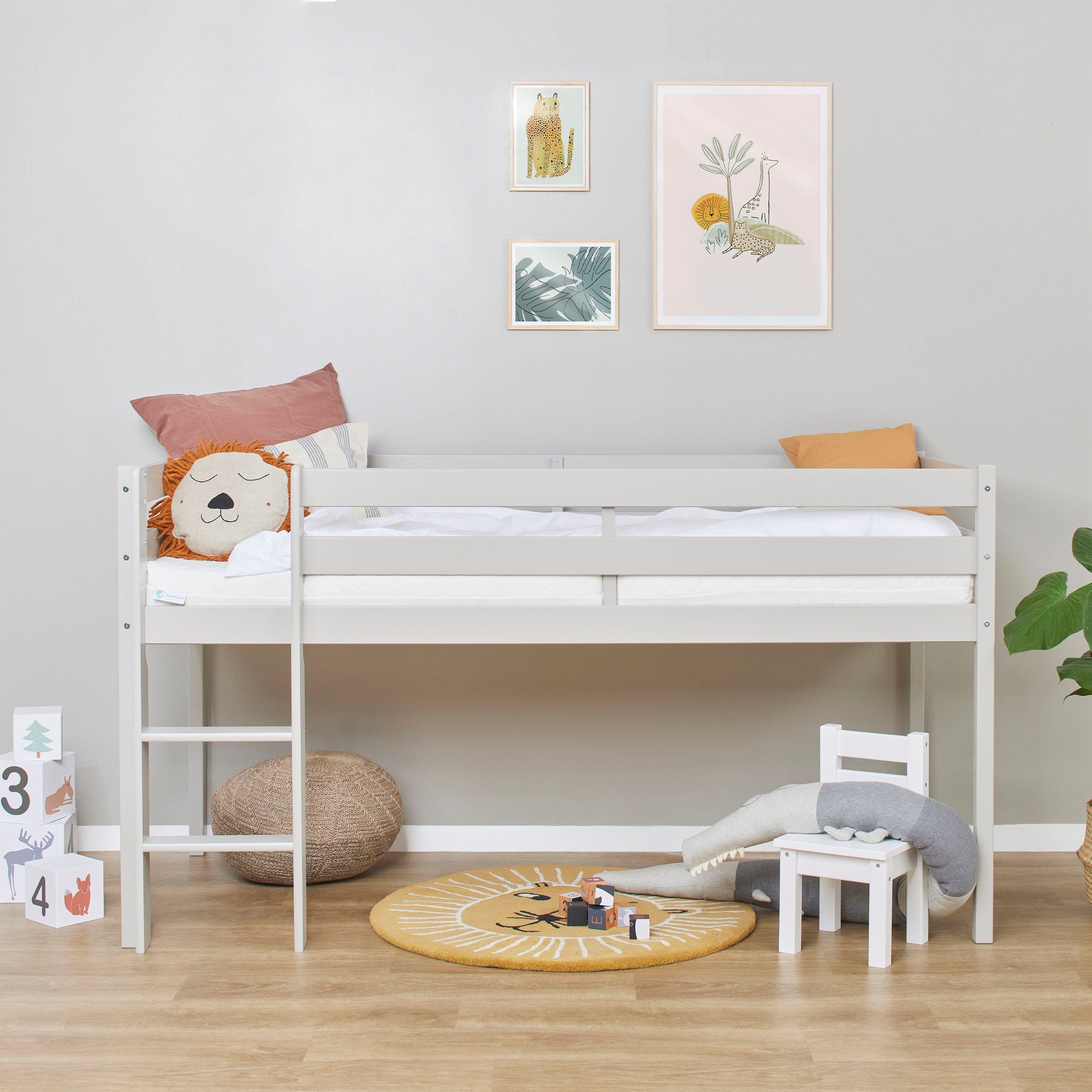 Hoppekids Speelbed ECO COMFORT, hoogslaper, deelbaar in 2 eenpersoonsbedden