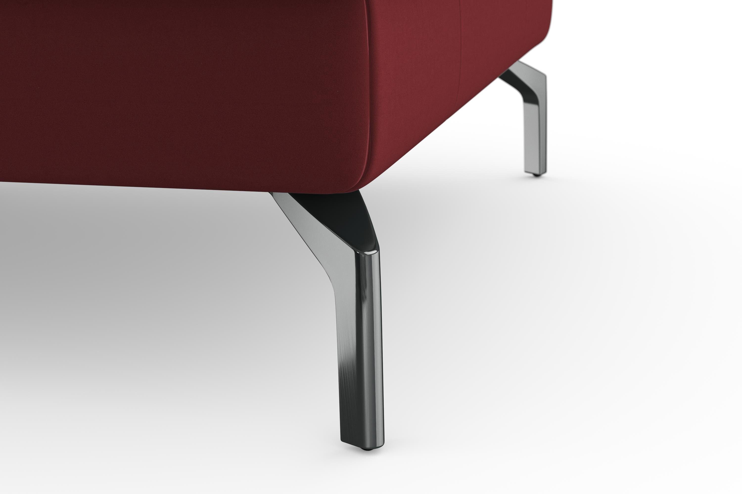sit&more Hoekbank Bendigo L-vorm inclusief zitdiepteverstelling, bodemvrijheid 15 cm, in 2 pootkleuren