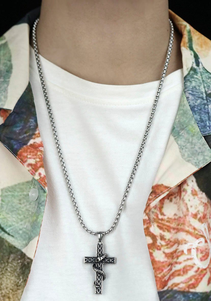 Firetti Ketting met hanger Sieraad cadeau kruis slang