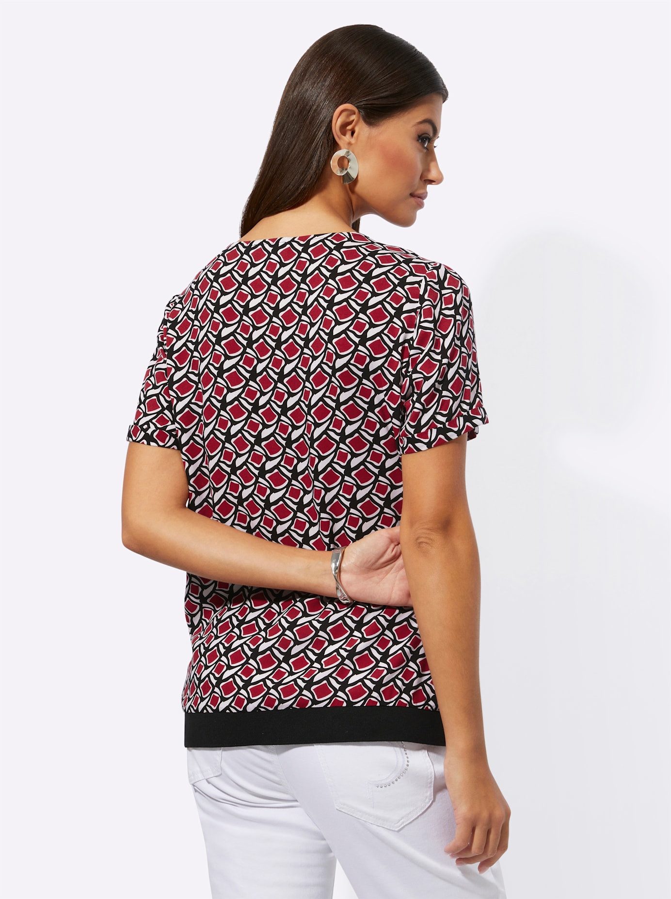 Creation L Blouse met korte mouwen