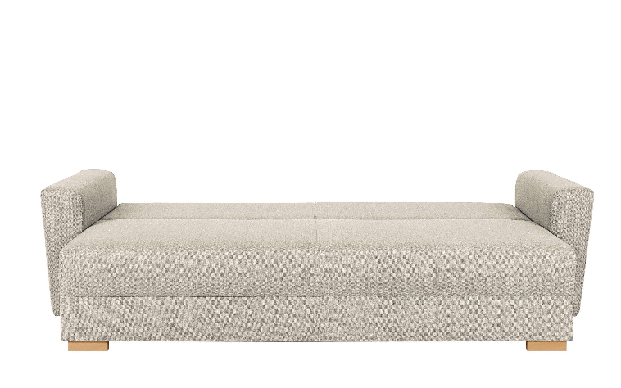 INOSIGN 3-zitsbank MAGHERA slaapbank met bedlade, van hoogwaardige afwerking met golfvering, corduroy en structuur bekleding, b/h/d 230/92,5/79 cm